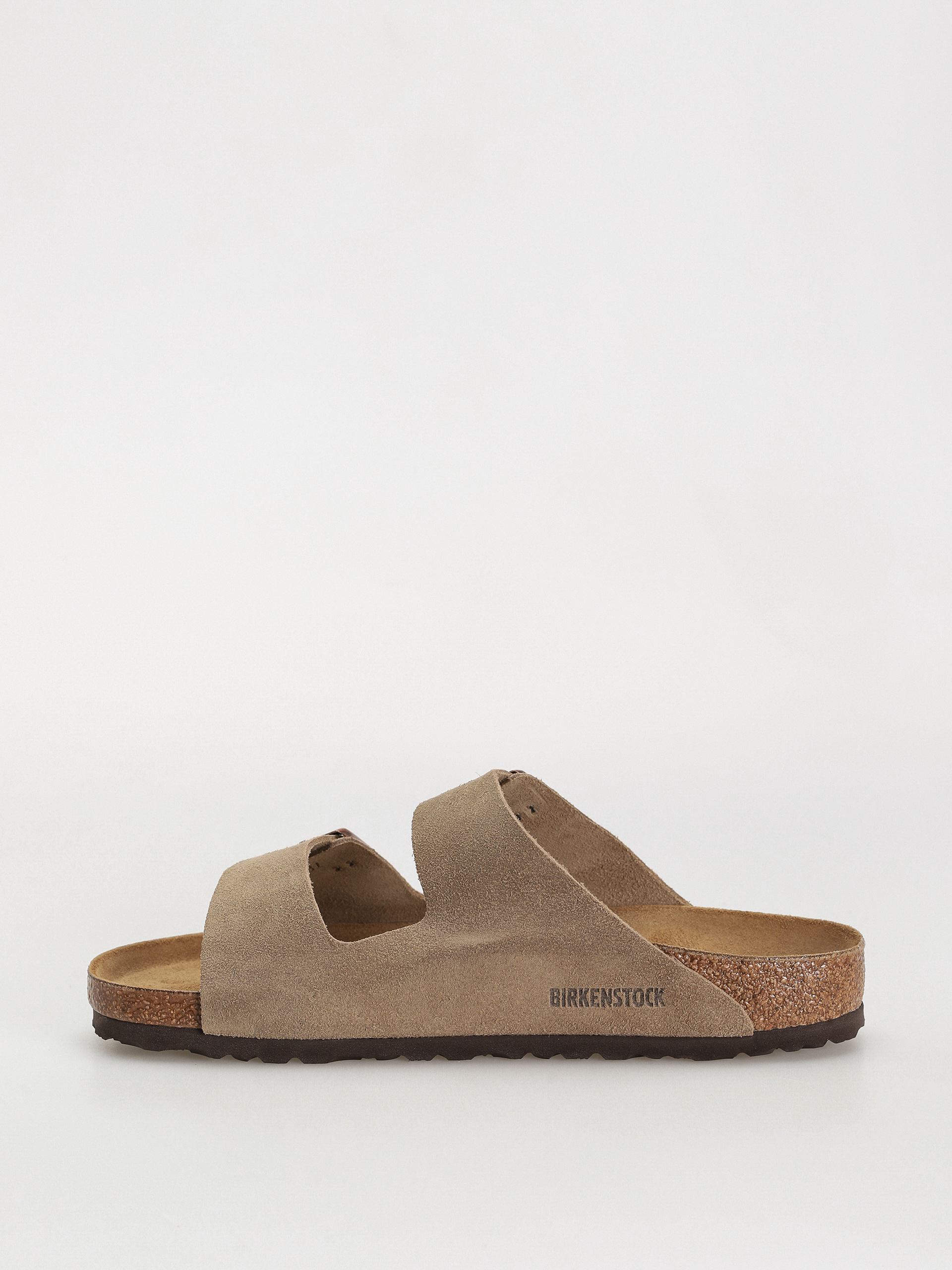 Birkenstock Arizona Suede Leather Regular Flip-flop papucsok (taupe)