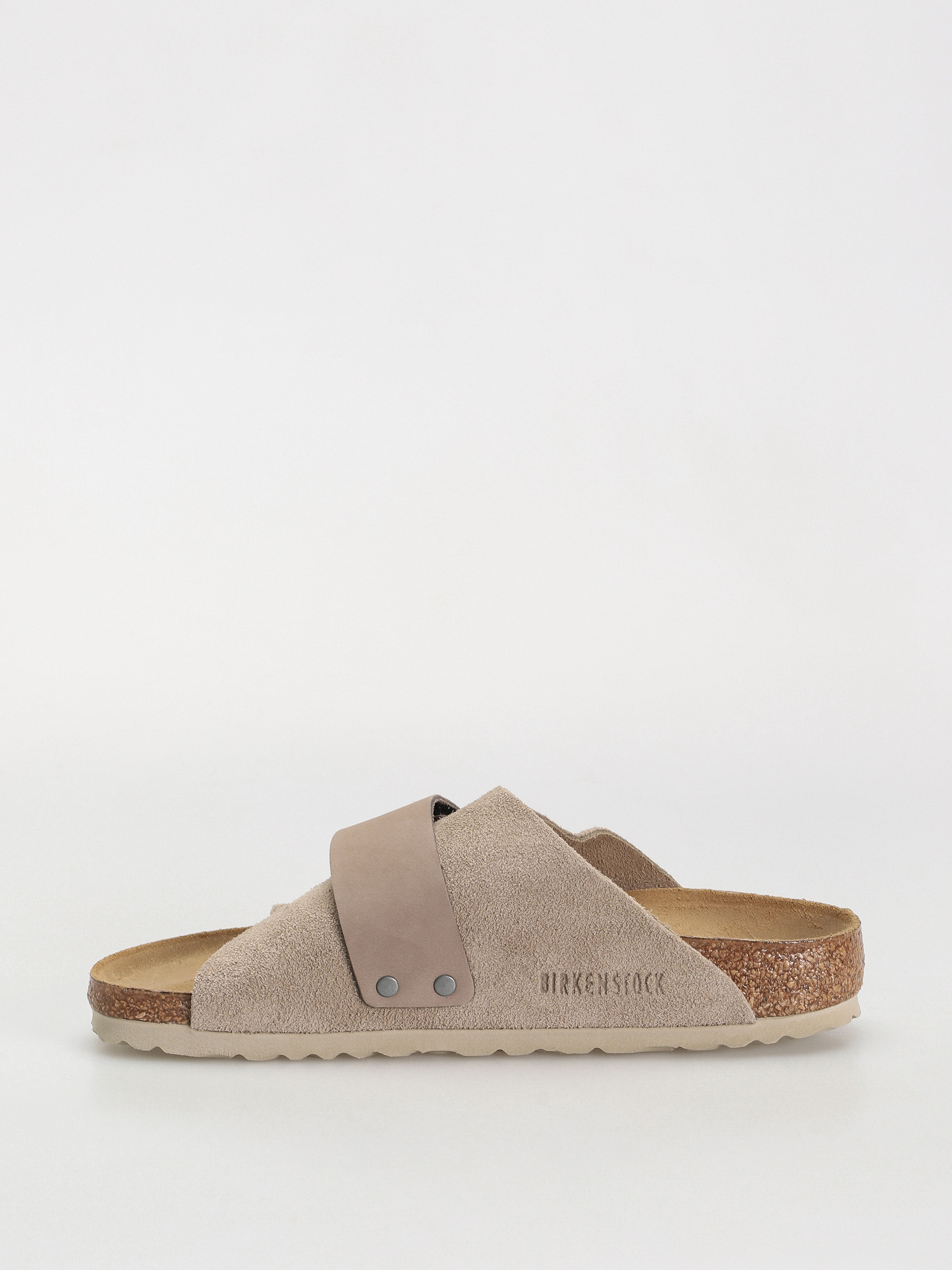 Birkenstock Kyoto Nubuck Suede Leather Narrow Wmn Flip-flop papucsok (taupe)