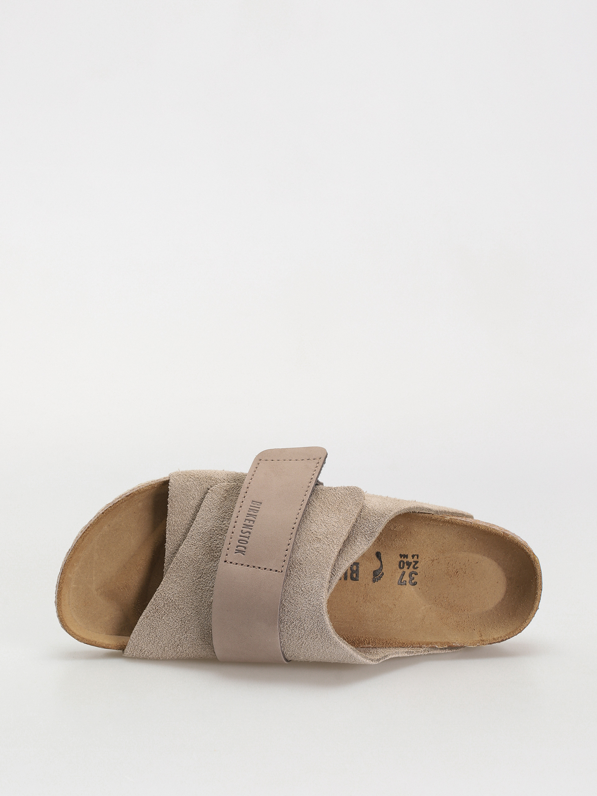 Birkenstock Kyoto Nubuck Suede Leather Narrow Wmn Flip-flop papucsok (taupe)
