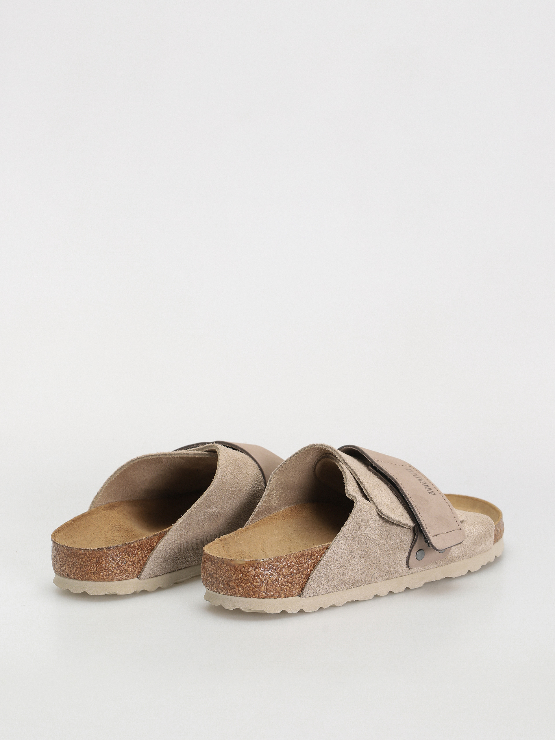 Birkenstock Kyoto Nubuck Suede Leather Narrow Wmn Flip-flop papucsok (taupe)