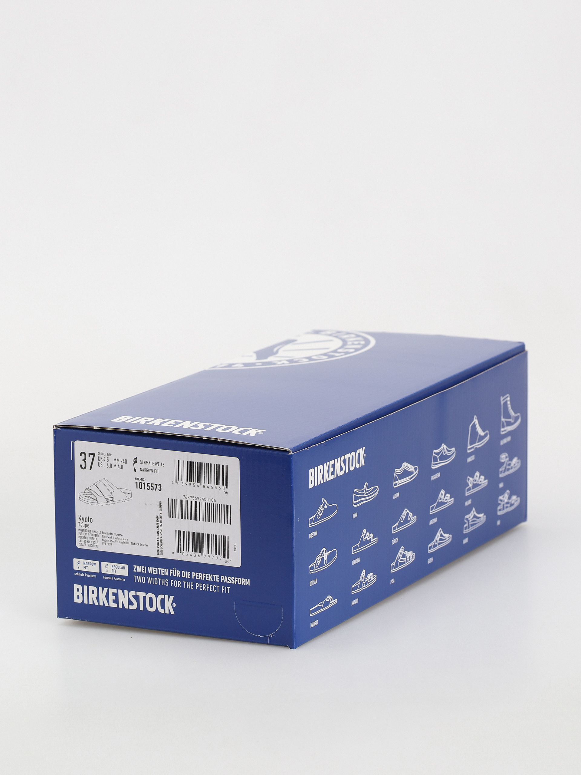 Birkenstock Kyoto Nubuck Suede Leather Narrow Wmn Flip-flop papucsok (taupe)