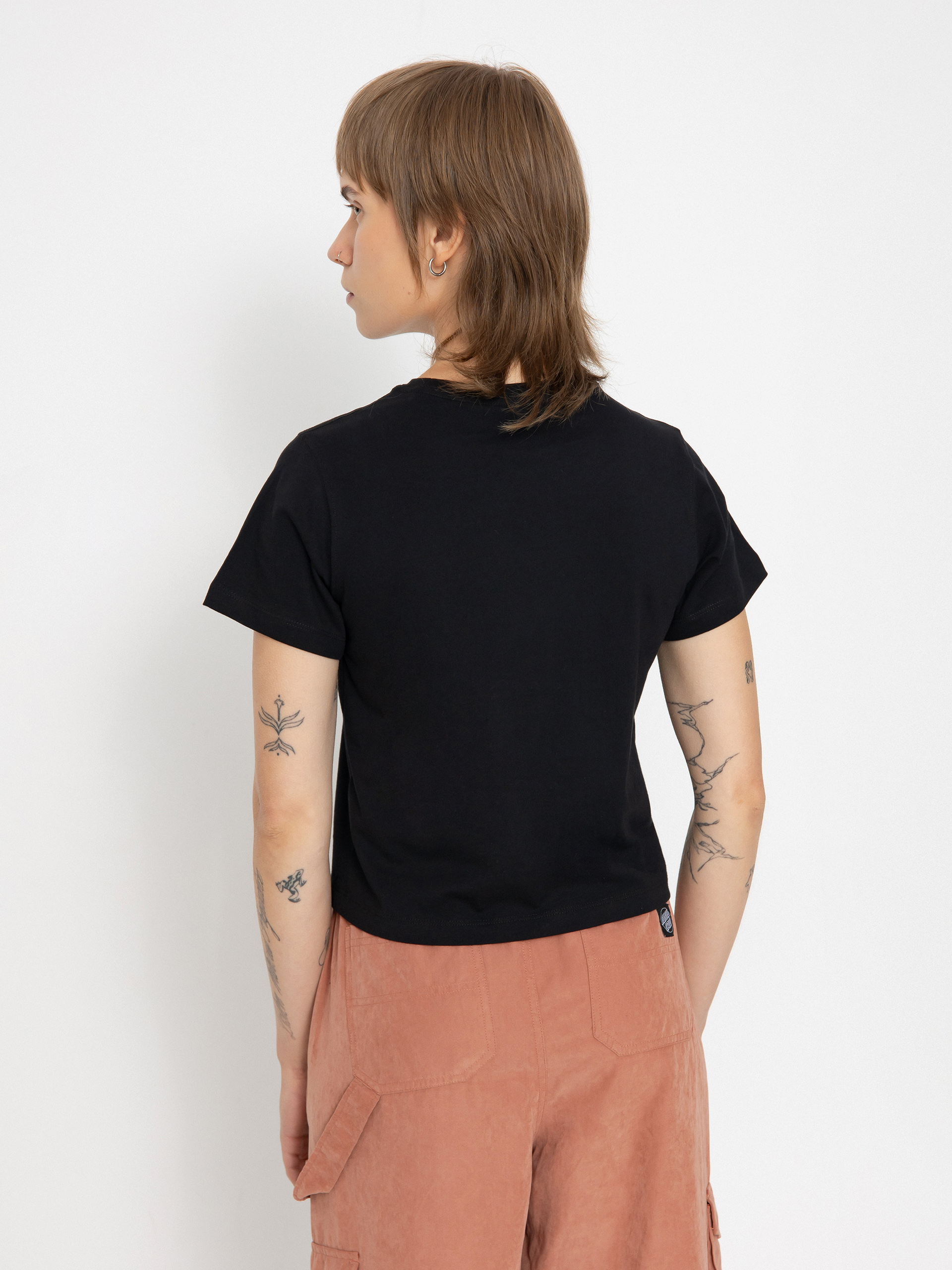 Dickies Aitkin Wmn Póló (blk/plum perfct)