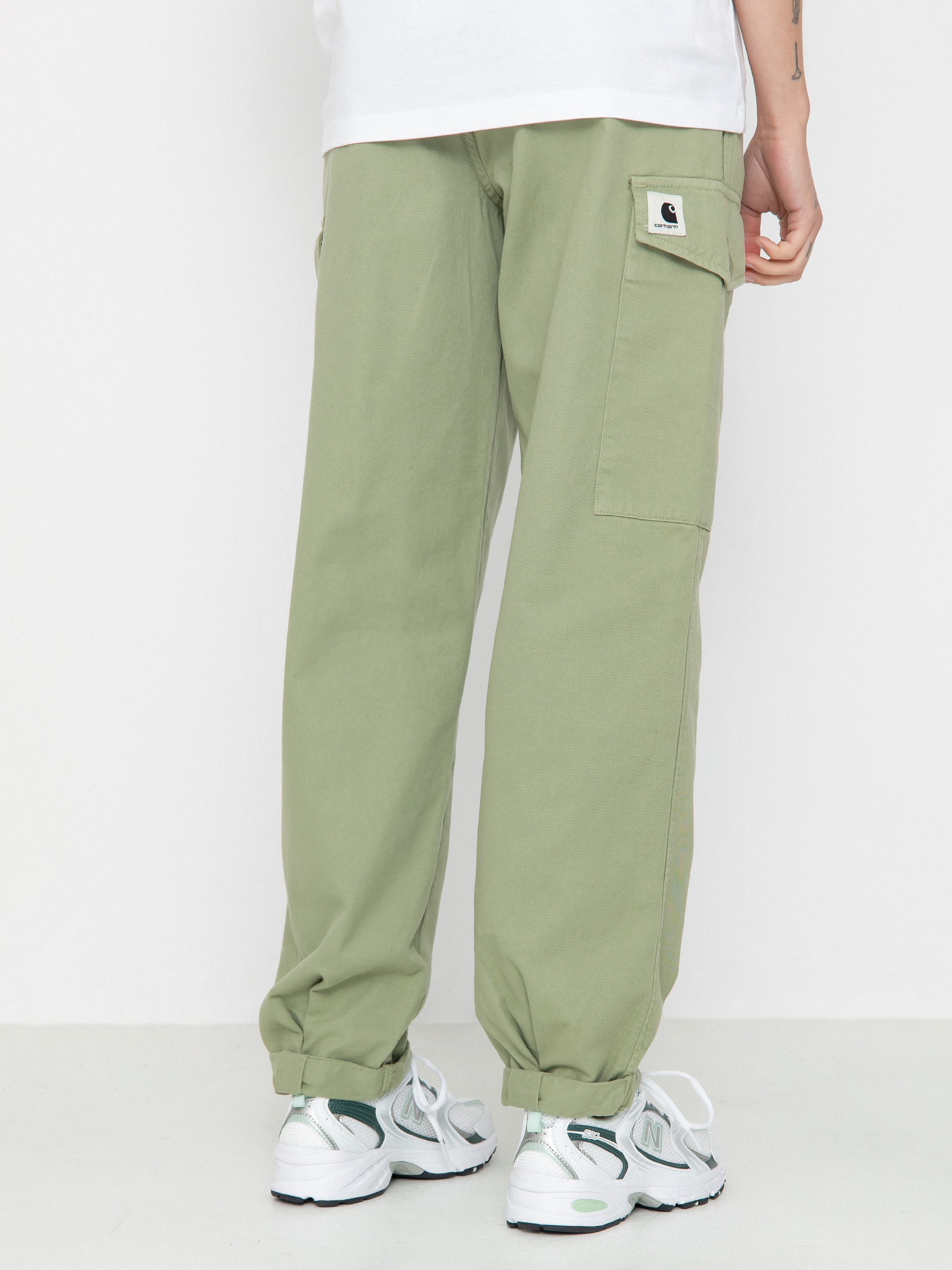 Carhartt WIP Collins Wmn Kisnadrág (misty green)