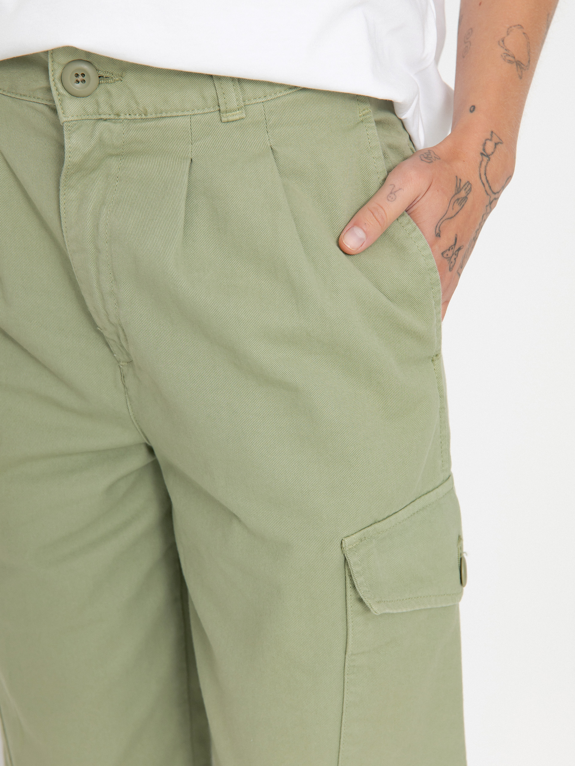 Carhartt WIP Collins Wmn Kisnadrág (misty green)