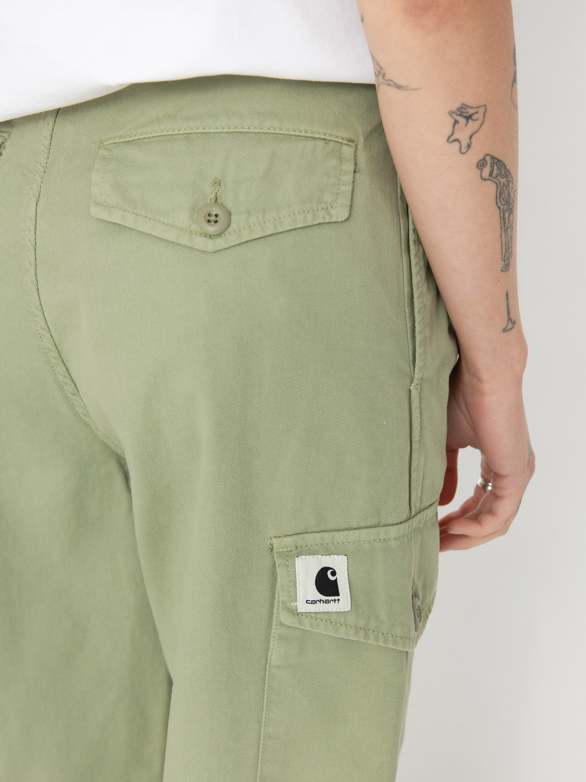 Carhartt WIP Collins Wmn Kisnadrág (misty green)