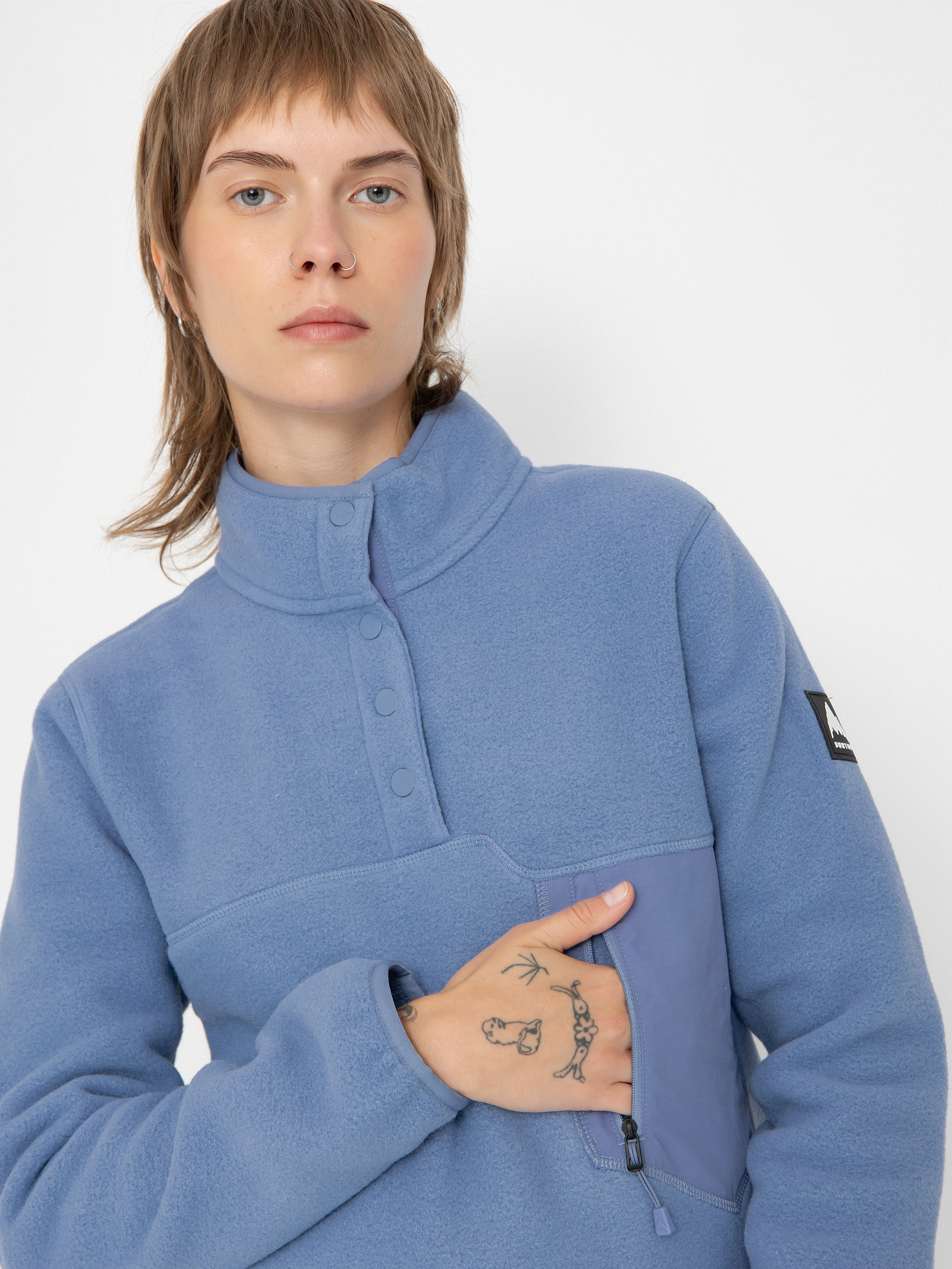 Burton Cinder Kapucnis pulóver Wmn (slate blue)