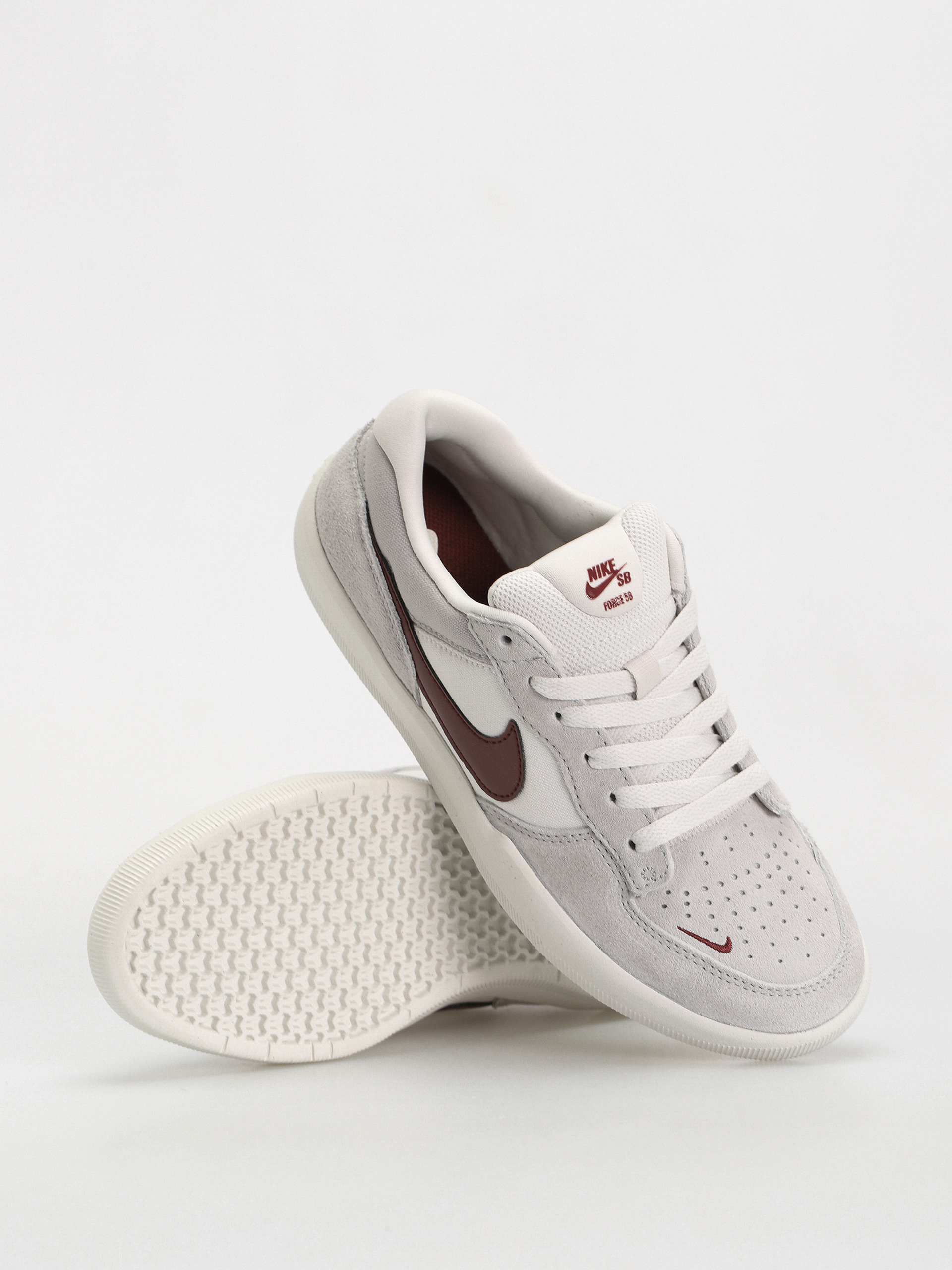 Nike SB Force 58 Cipők (platinum tint/dark team red wolf grey)