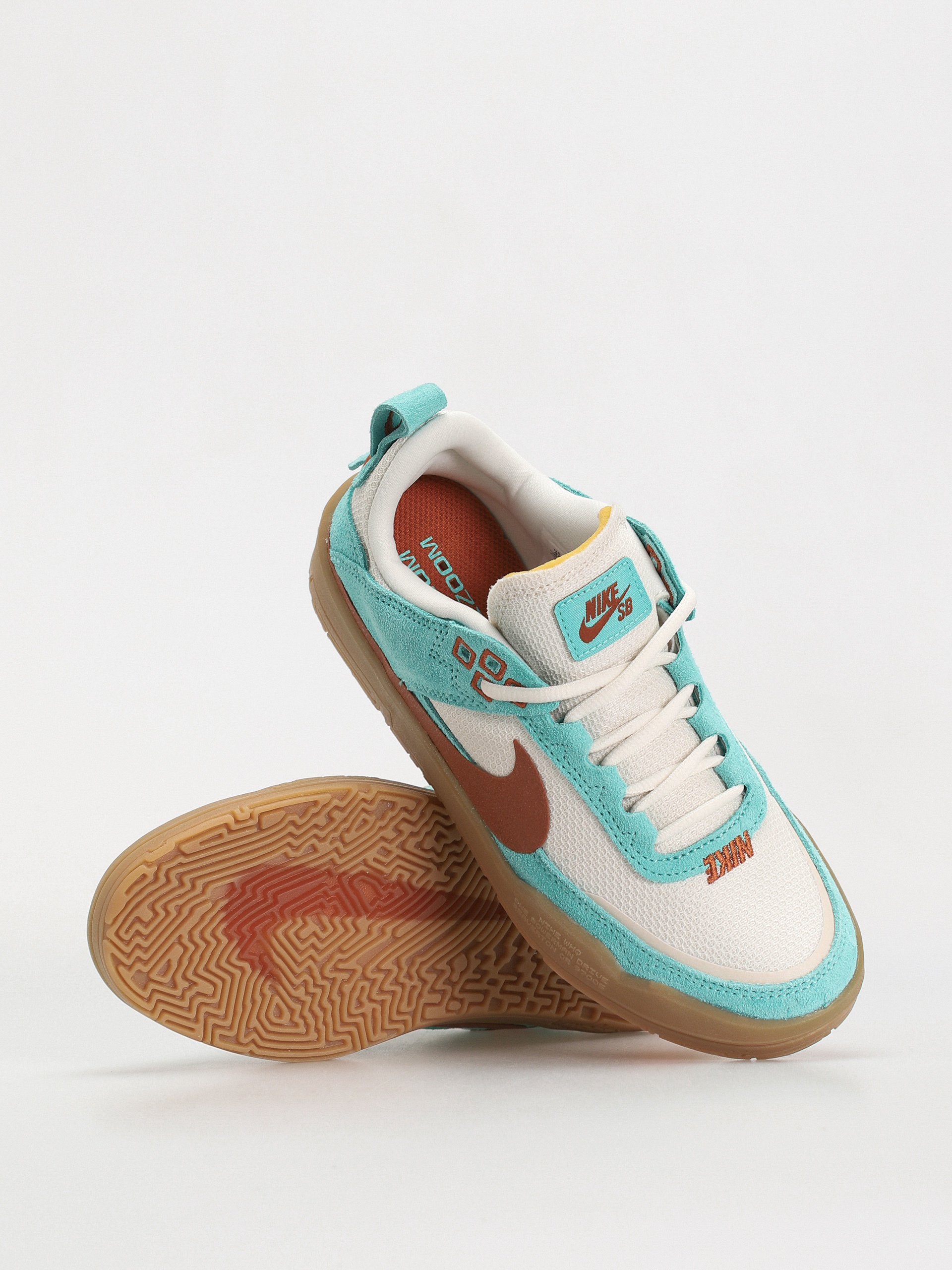 Nike SB Day One JR Cipők (green frost/dark russet phantom)