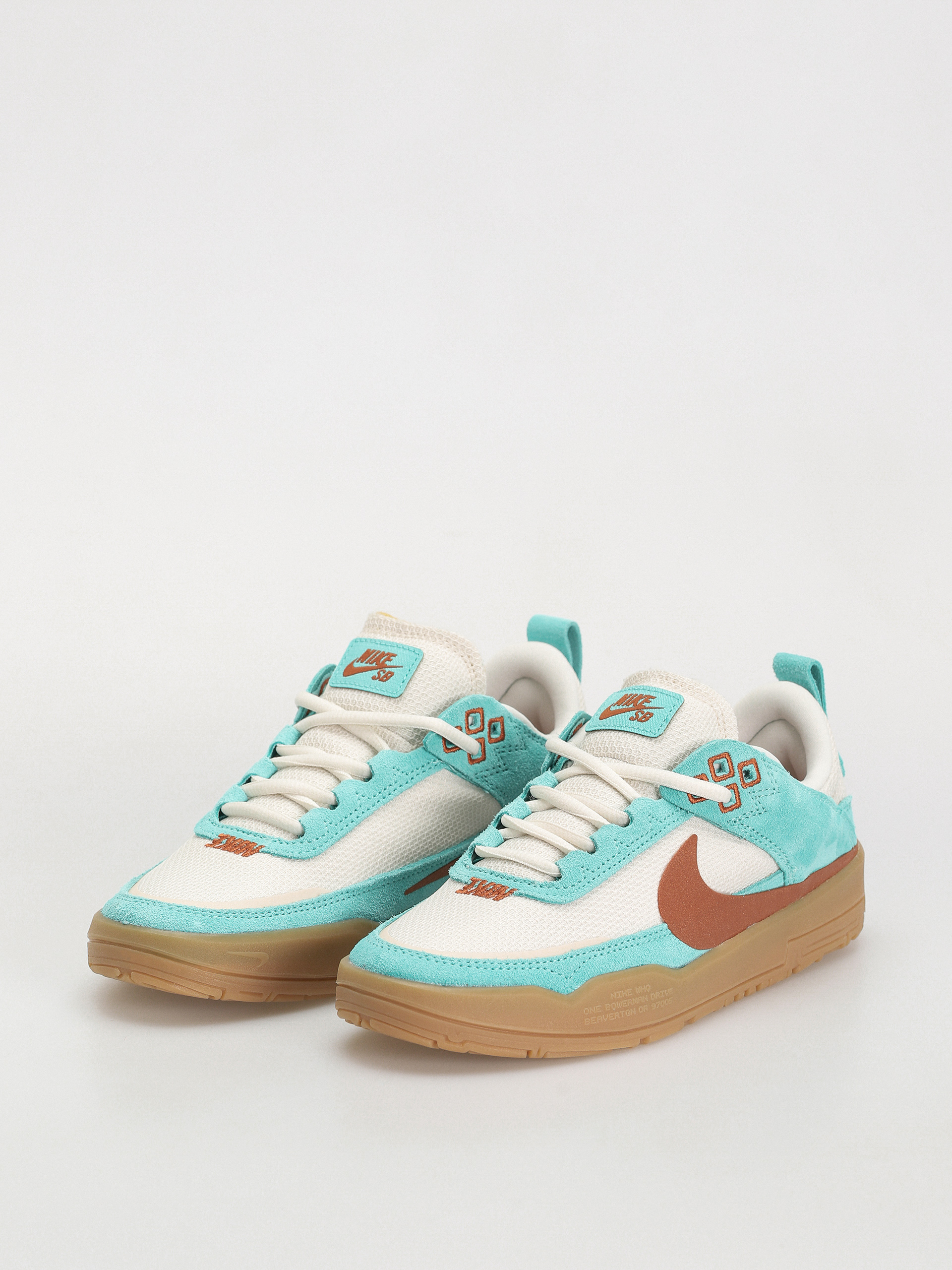 Nike SB Day One JR Cipők (green frost/dark russet phantom)