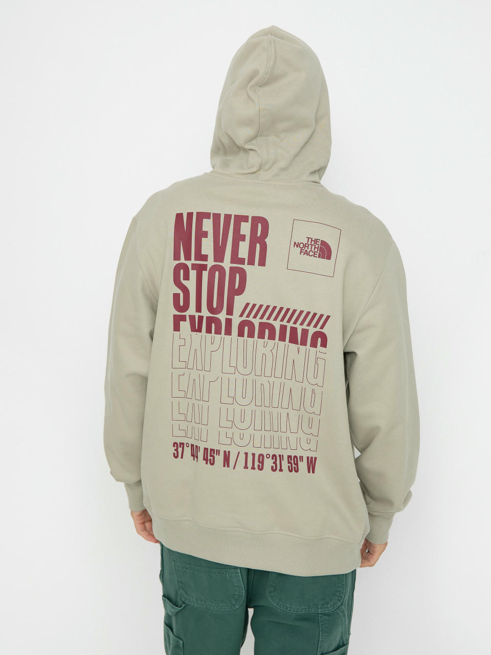 The North Face Coordinates HD Kapucnis pulóver (clay grey)