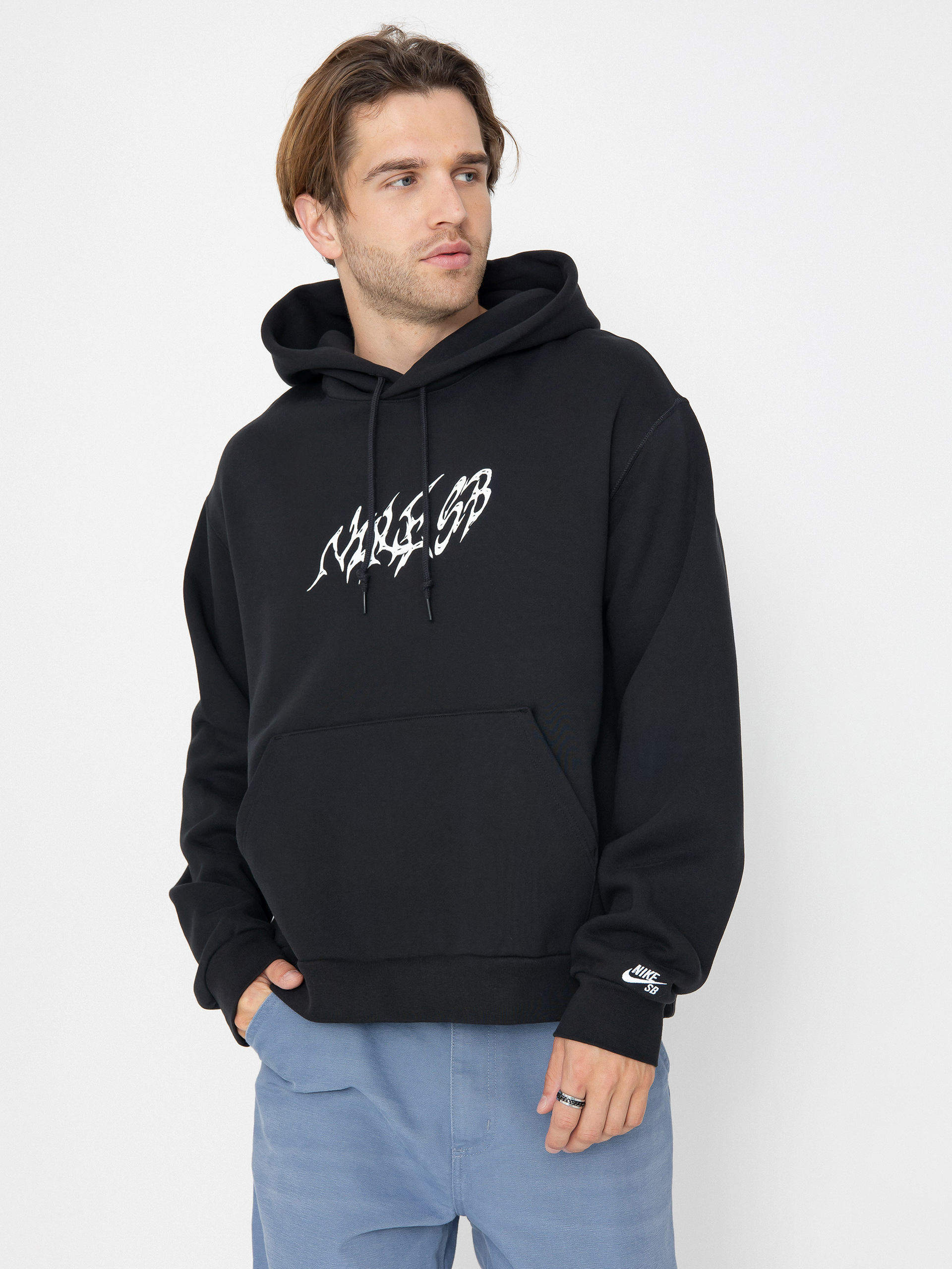 Nike SB Stallion HD Kapucnis pulóver (black/white)