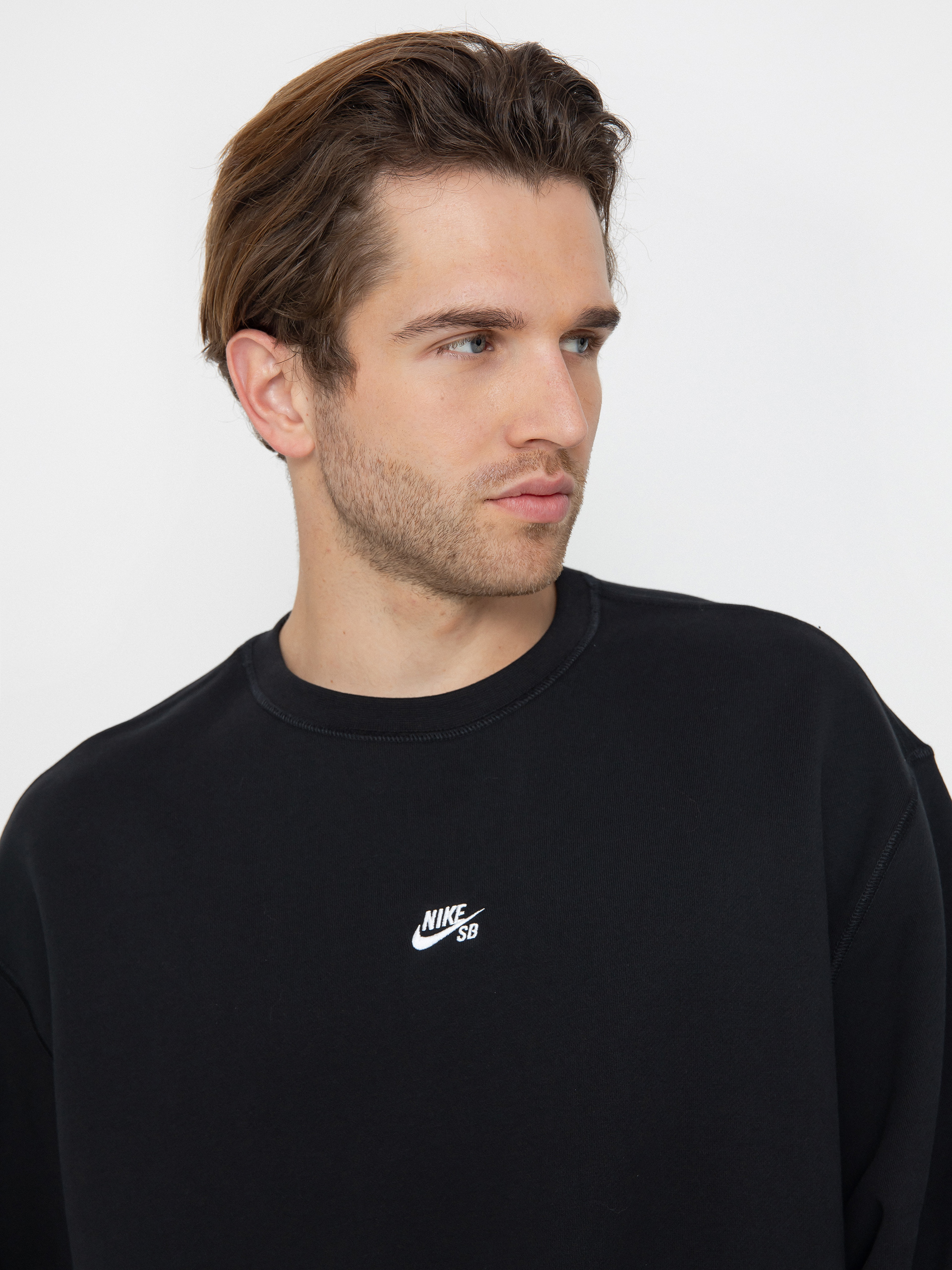 Nike SB Essential Logo Crew Pulóver (black/white)