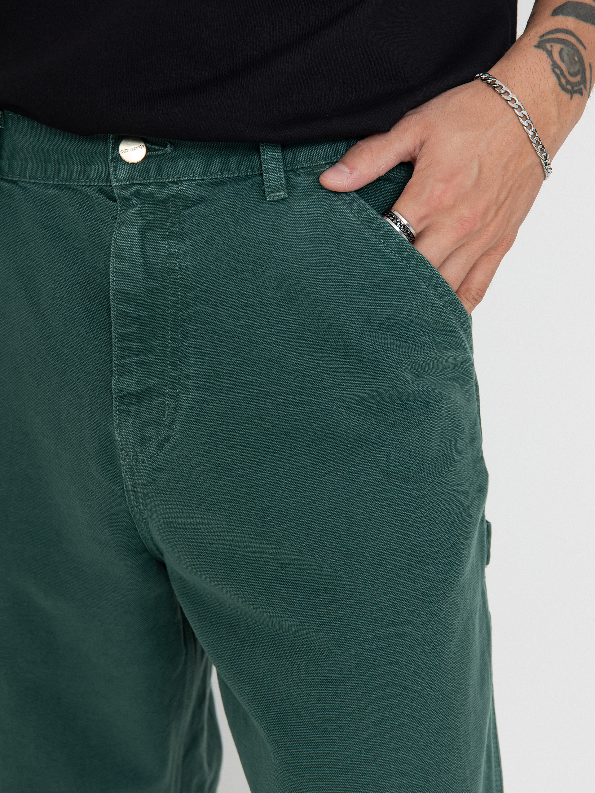 Carhartt WIP Single Knee Kisnadrág (botanic)