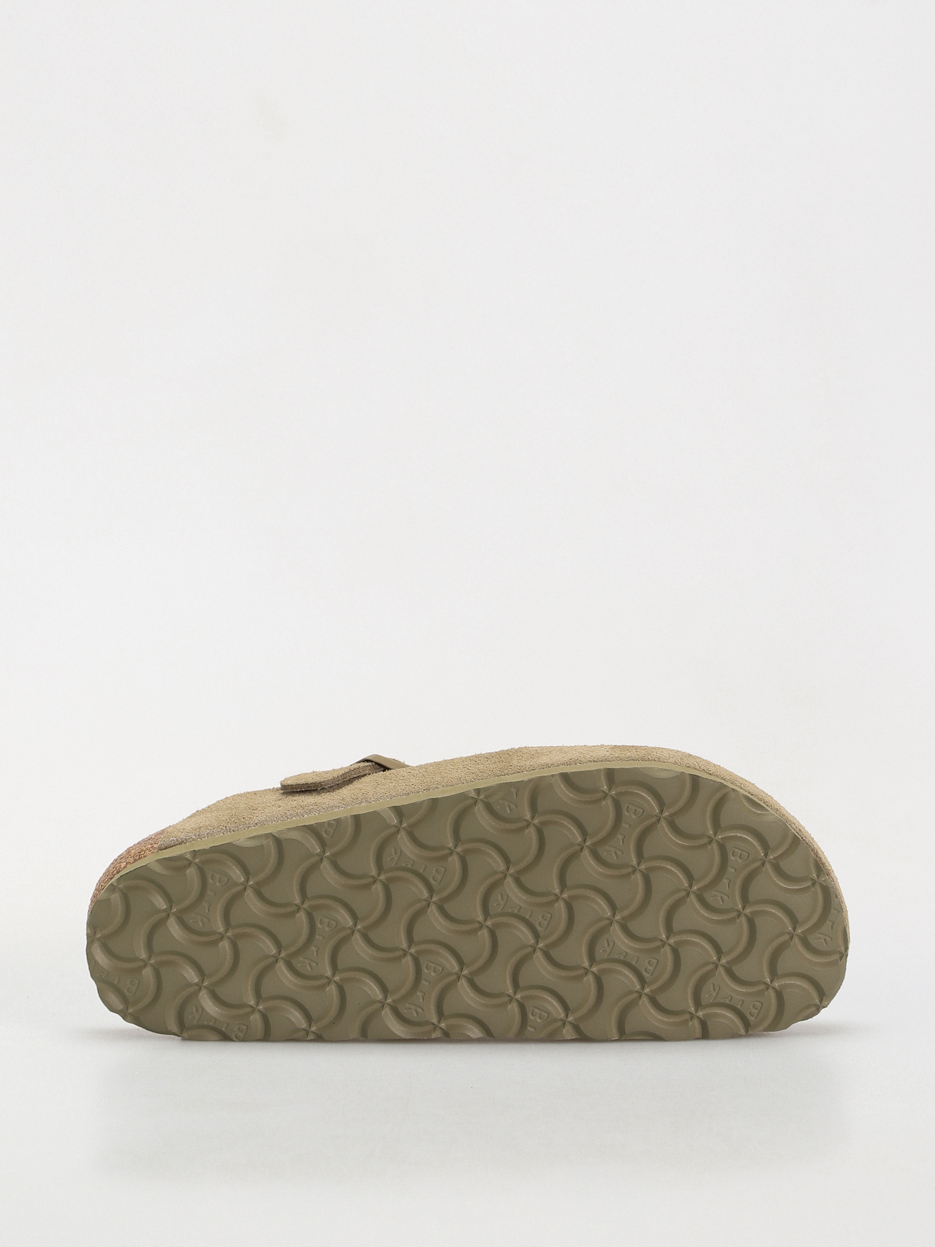 Birkenstock Boston Suede Leather Narrow Wmn Flip-flop papucsok (faded khaki)