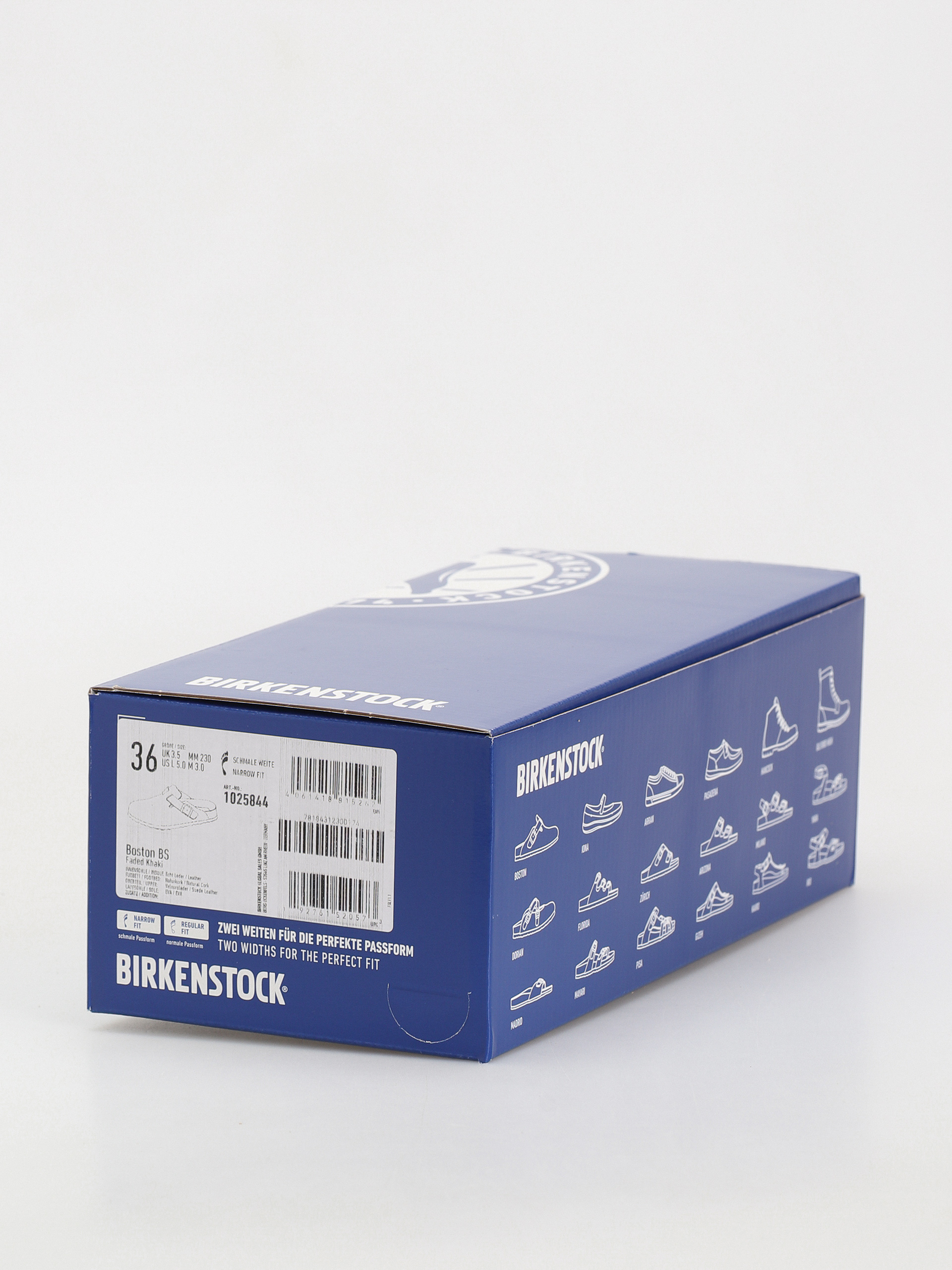 Birkenstock Boston Suede Leather Narrow Wmn Flip-flop papucsok (faded khaki)