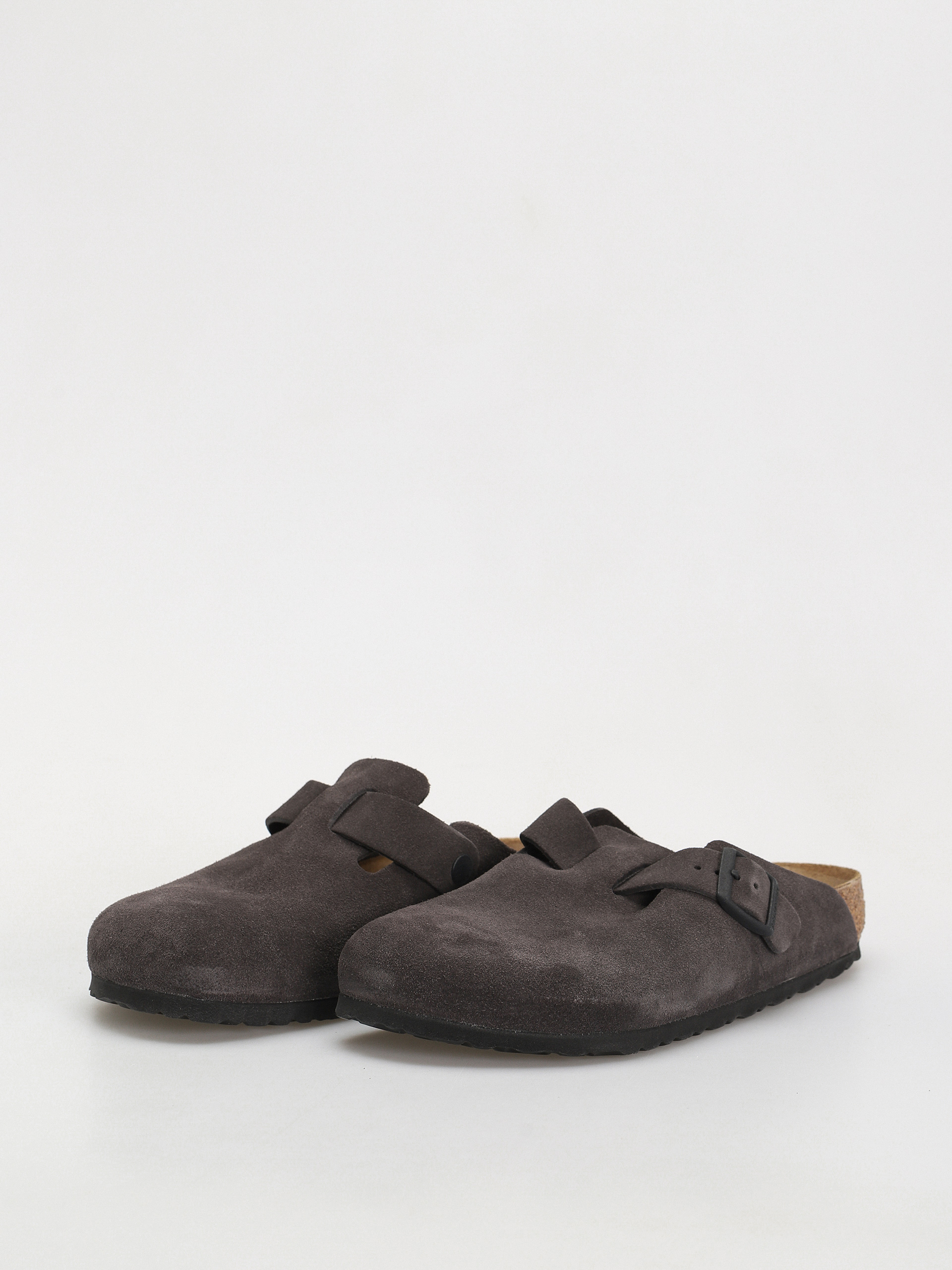 Birkenstock Boston Suede Leather Regular Flip-flop papucsok (velvet grey)