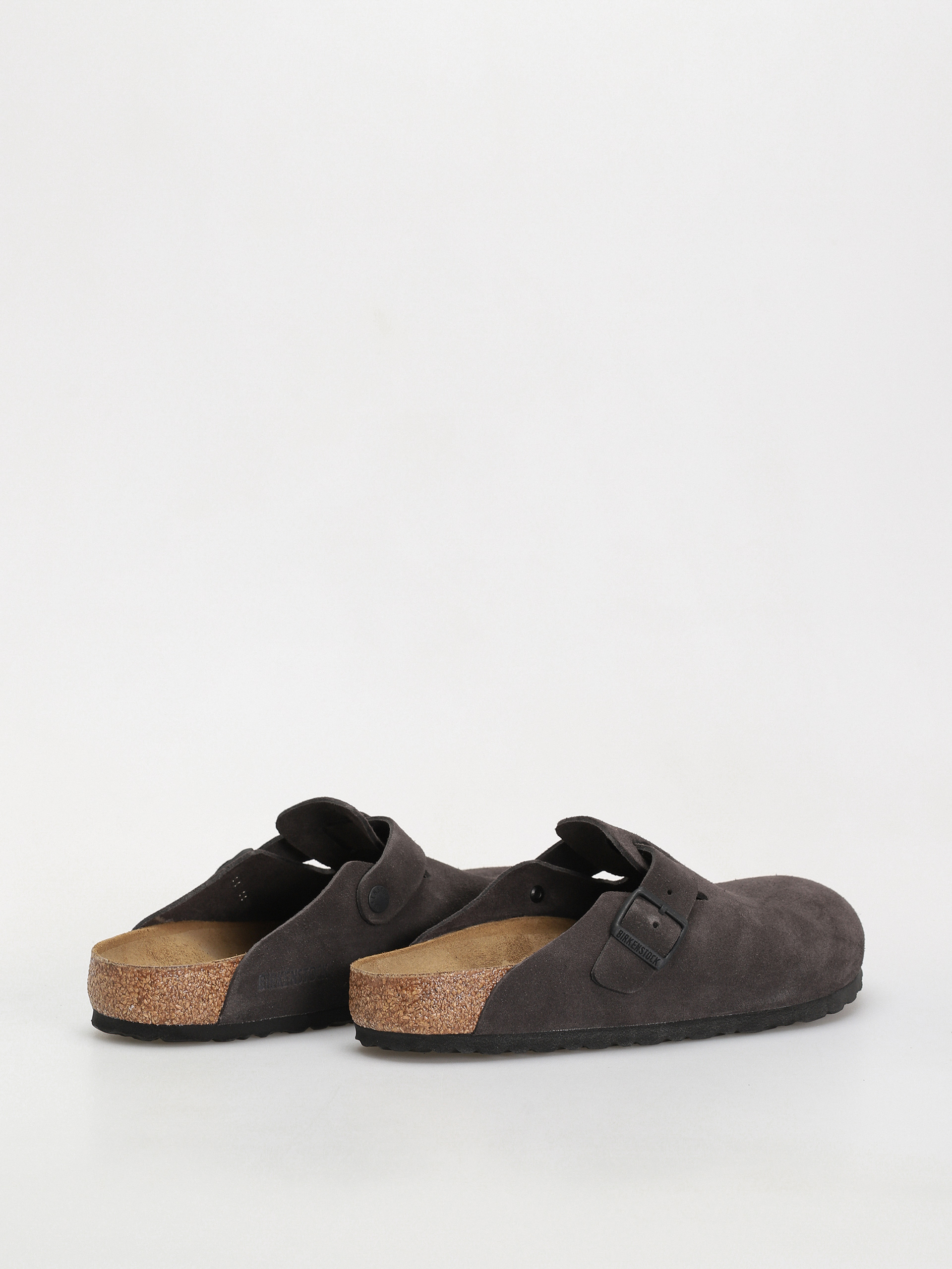 Birkenstock Boston Suede Leather Regular Flip-flop papucsok (velvet grey)