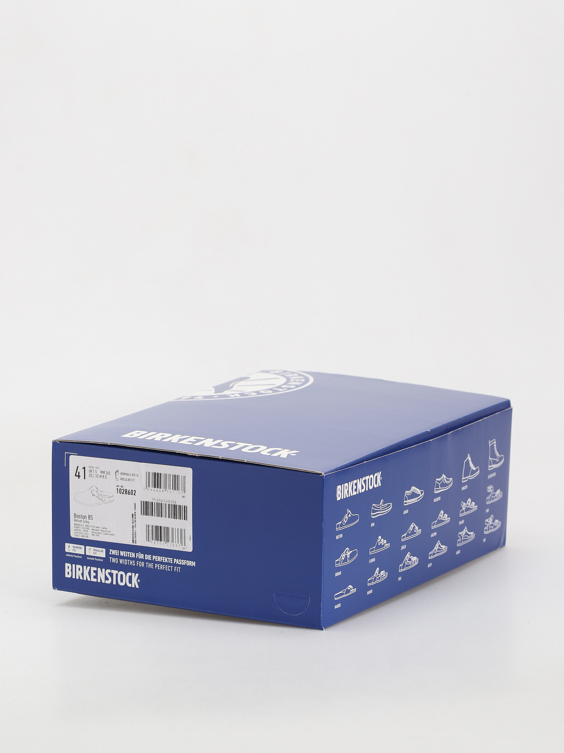 Birkenstock Boston Suede Leather Regular Flip-flop papucsok (velvet grey)