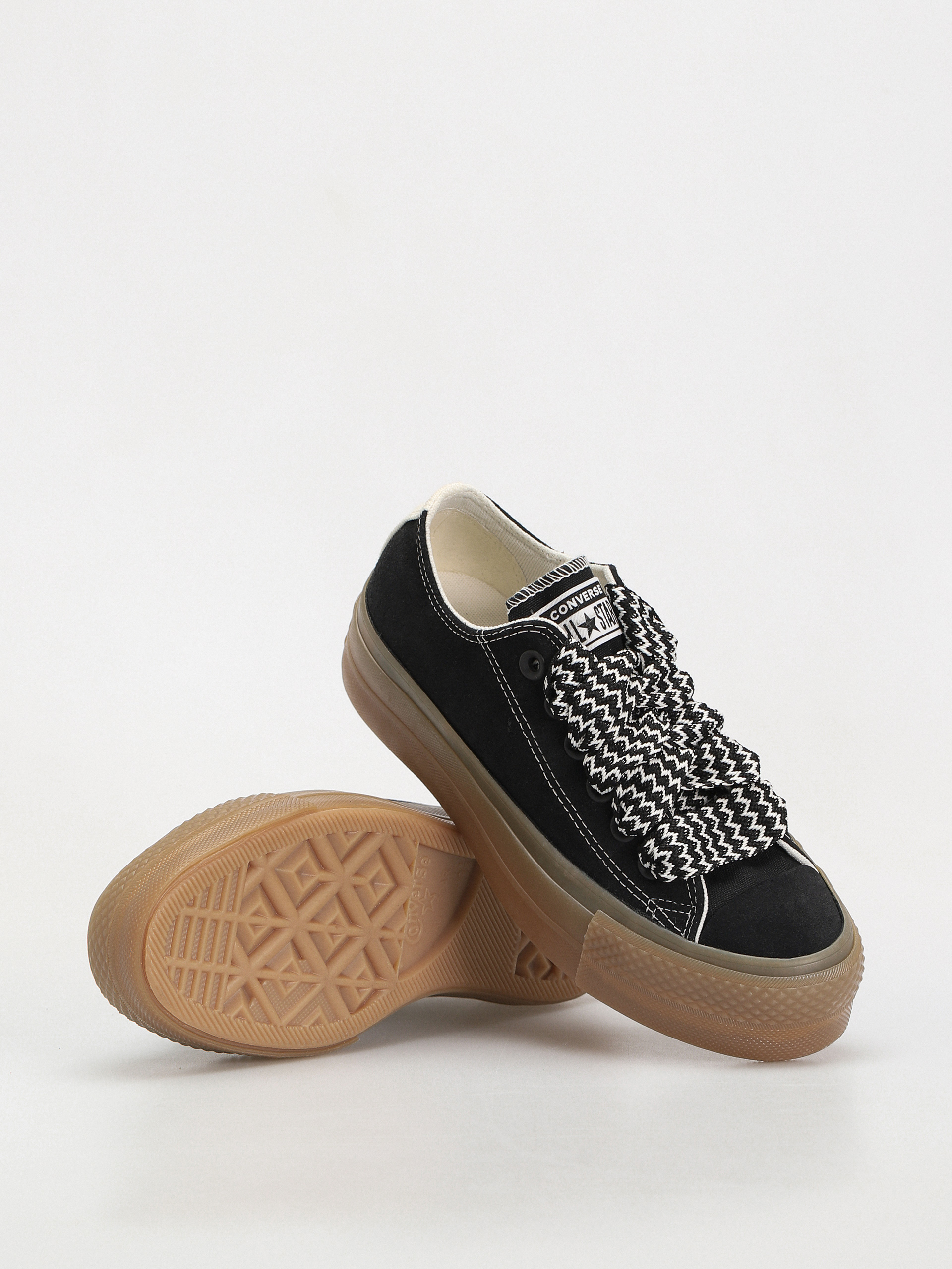 Converse Chuck Taylor All Star Lift Hi Wmn Tornacipők (black/egret/light brown)