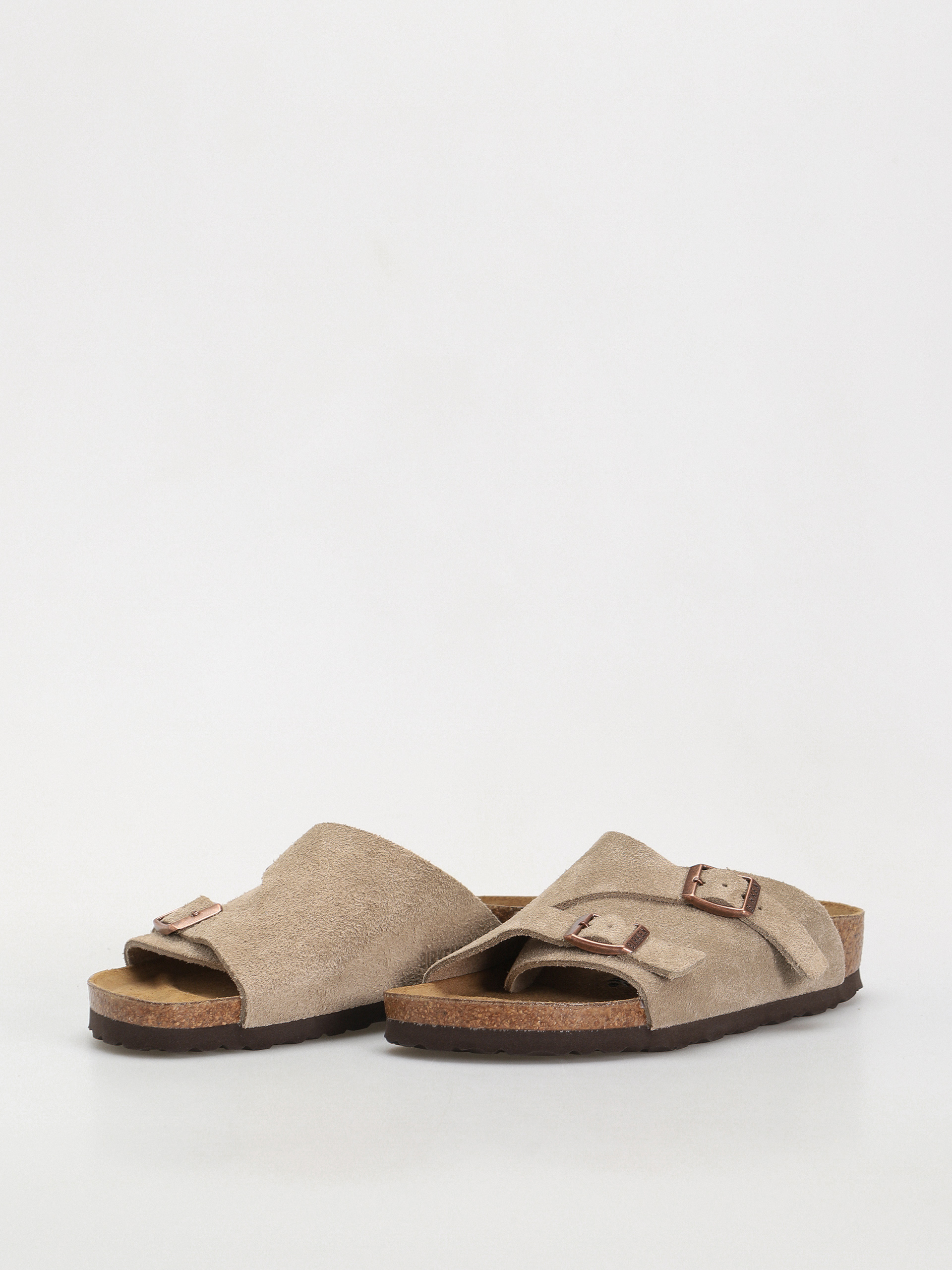 Birkenstock Zürich Suede Leather Narrow Wmn Flip-flop papucsok (taupe)