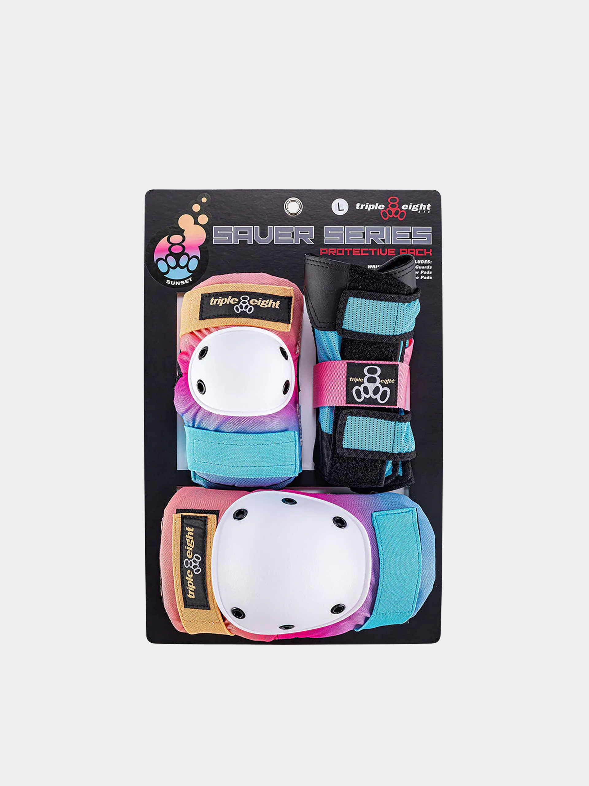 Védőfelszerelés Triple Eight Saver Color Series 3 Pack (sunset)