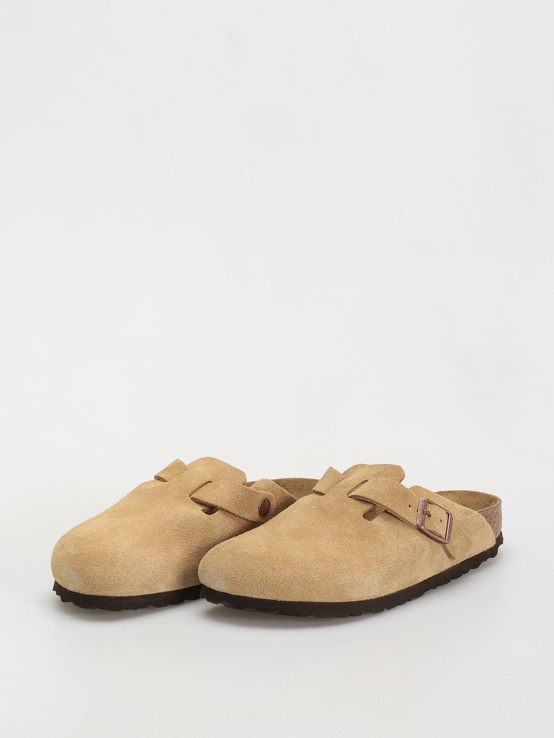 Birkenstock Boston Suede Leather Narrow Wmn Flip-flop papucsok (latte cream)