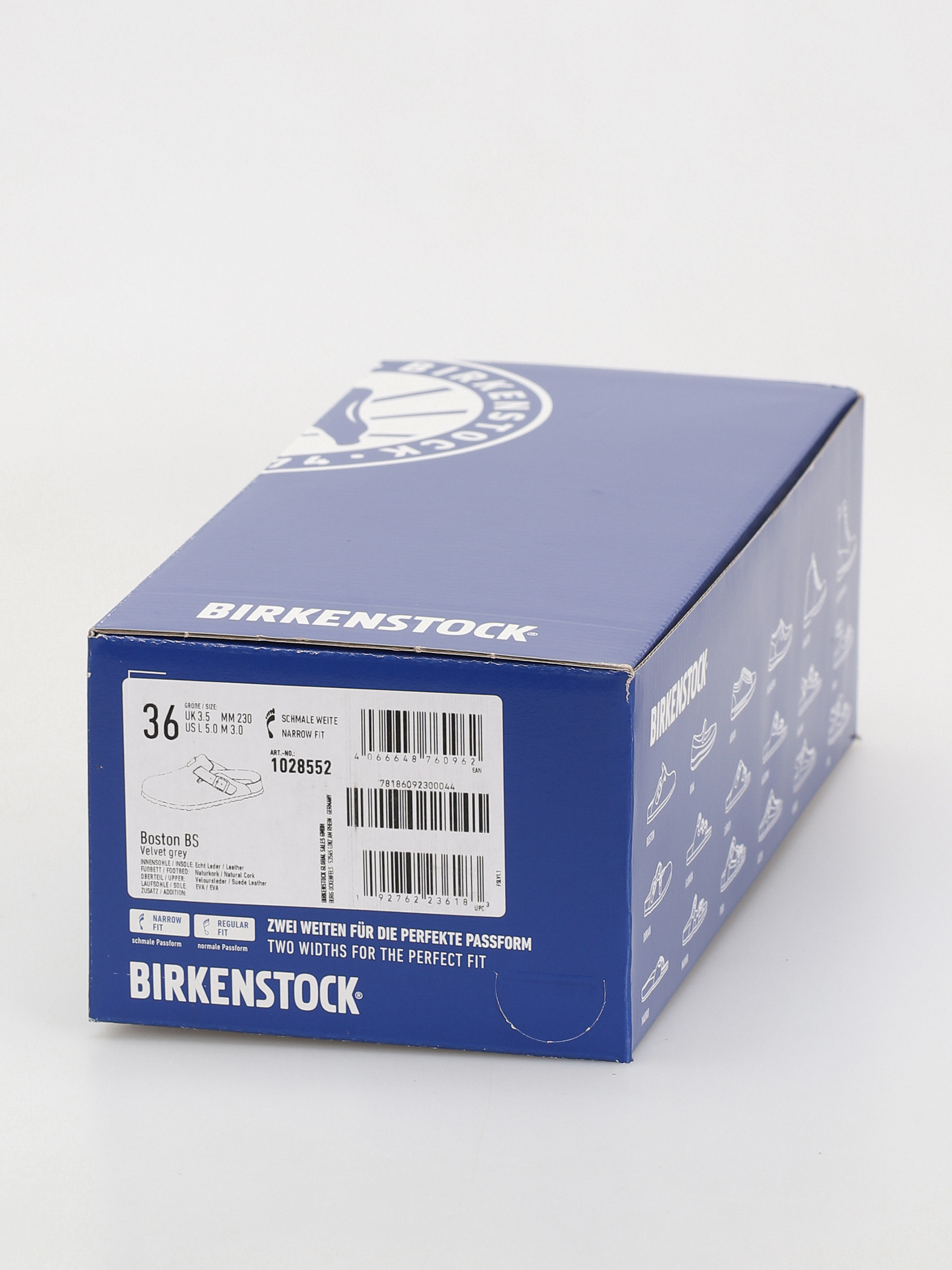 Birkenstock Boston Suede Leather Narrow Wmn Flip-flop papucsok (velvet grey)