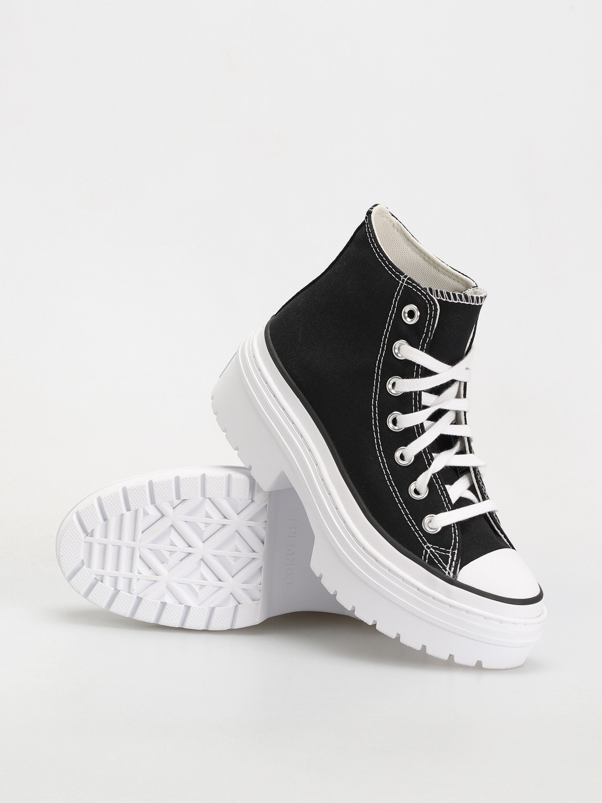 Converse Chuck Taylor All Star Lugged Heel Wmn Cipők (black/white/egret)