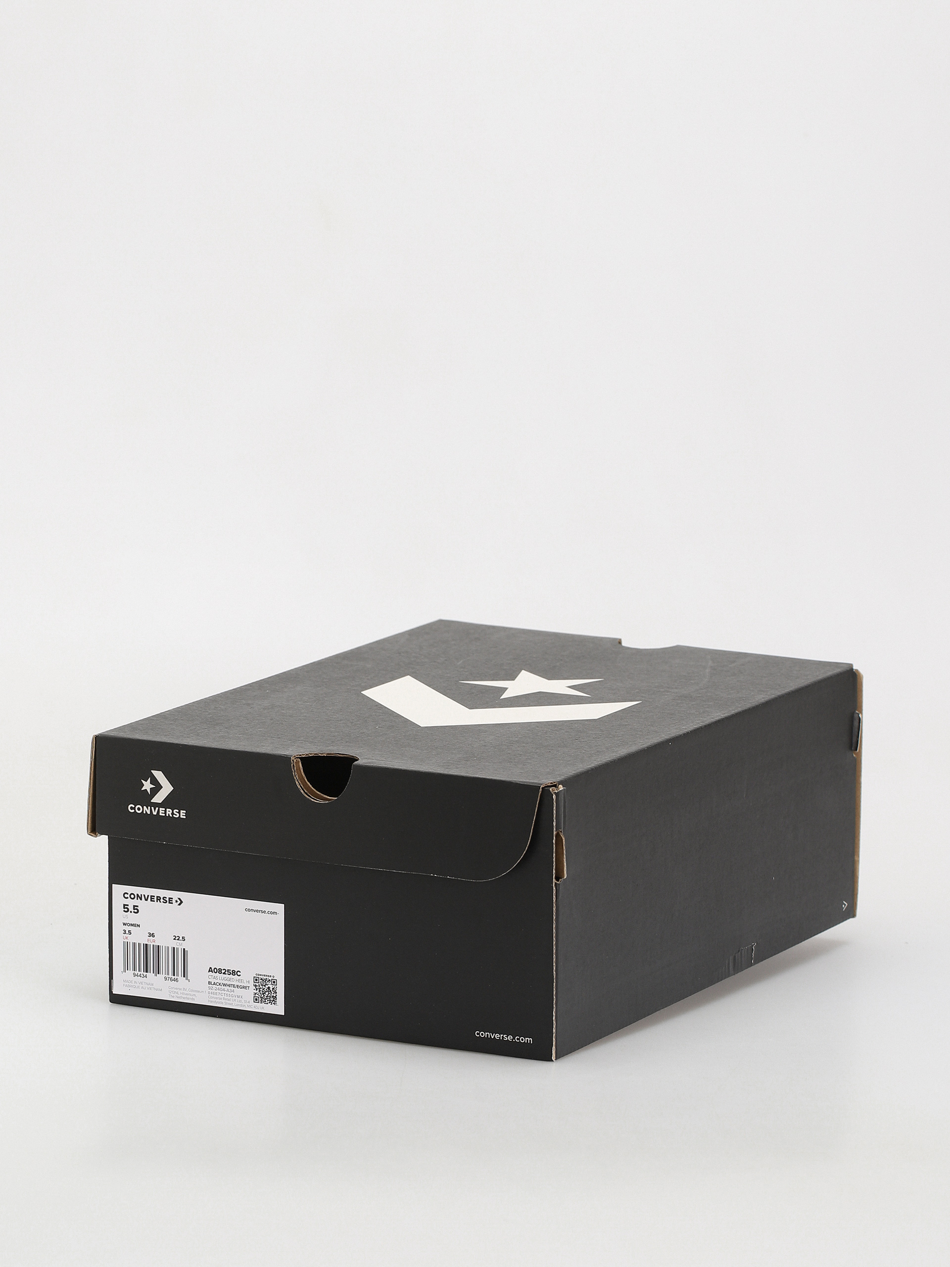 Converse Chuck Taylor All Star Lugged Heel Wmn Cipők (black/white/egret)