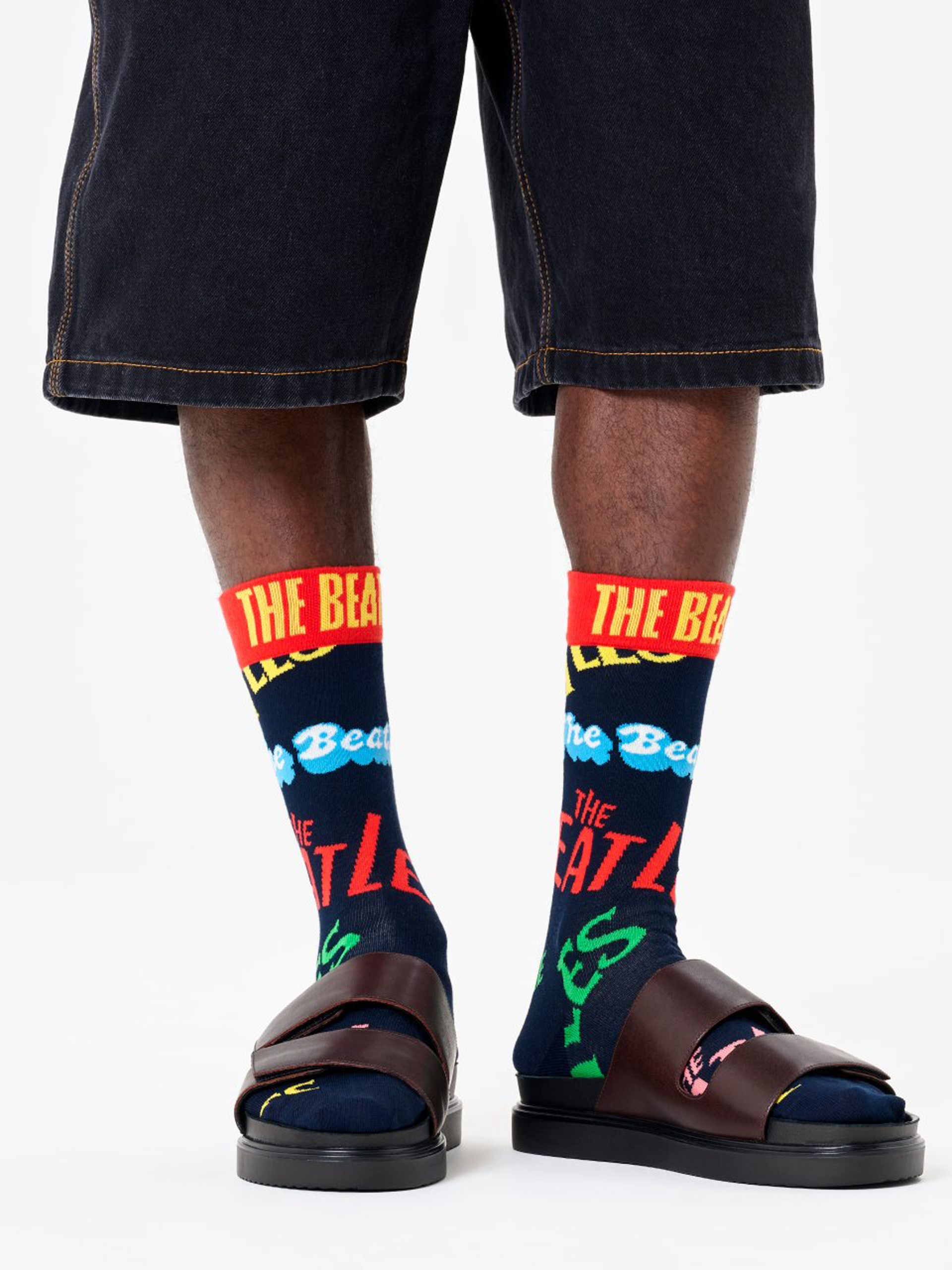 Zokni Happy Socks Beatles In The Name Of (navy)
