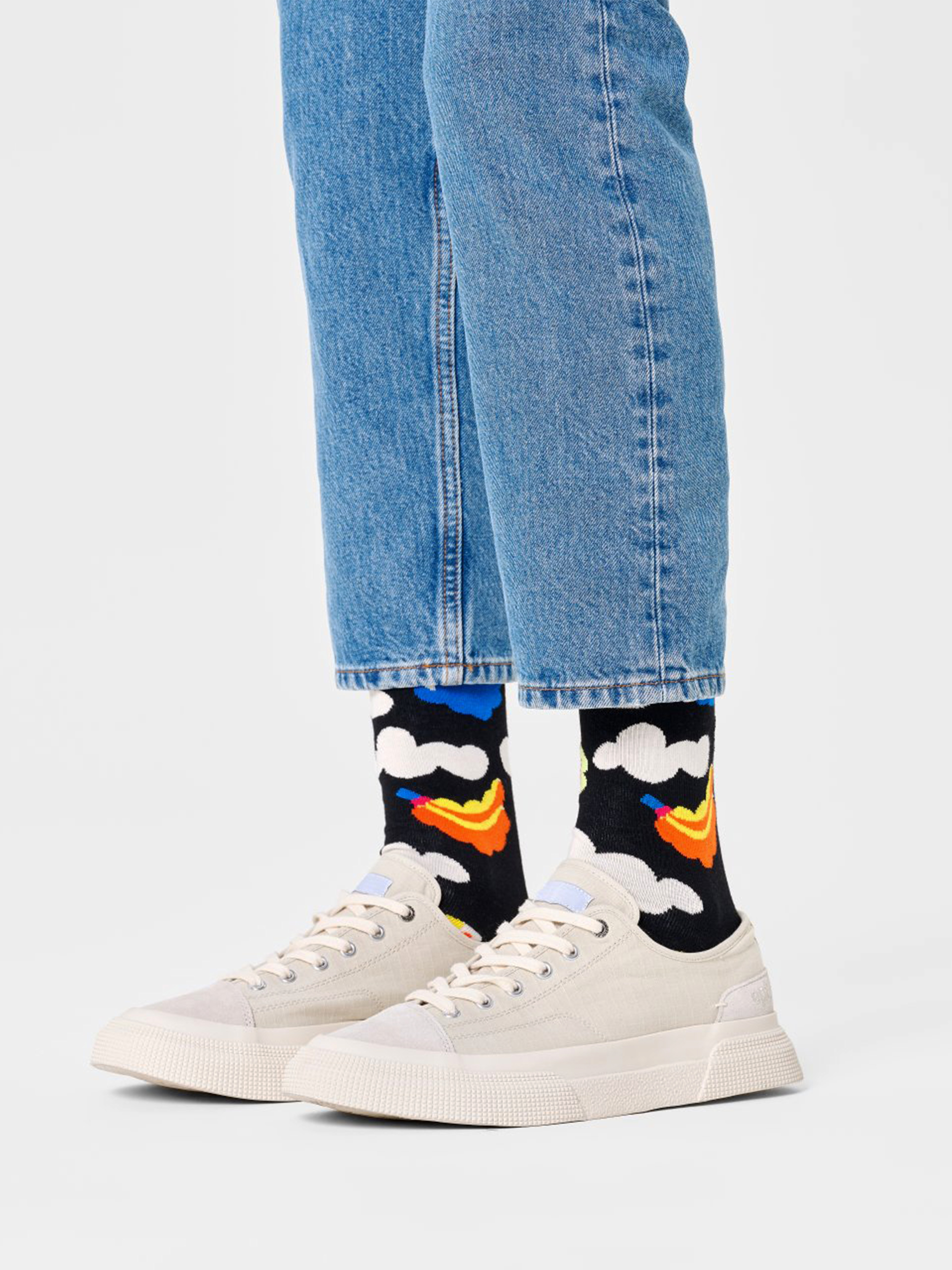 Zokni Happy Socks Cloudy Fruit (black)