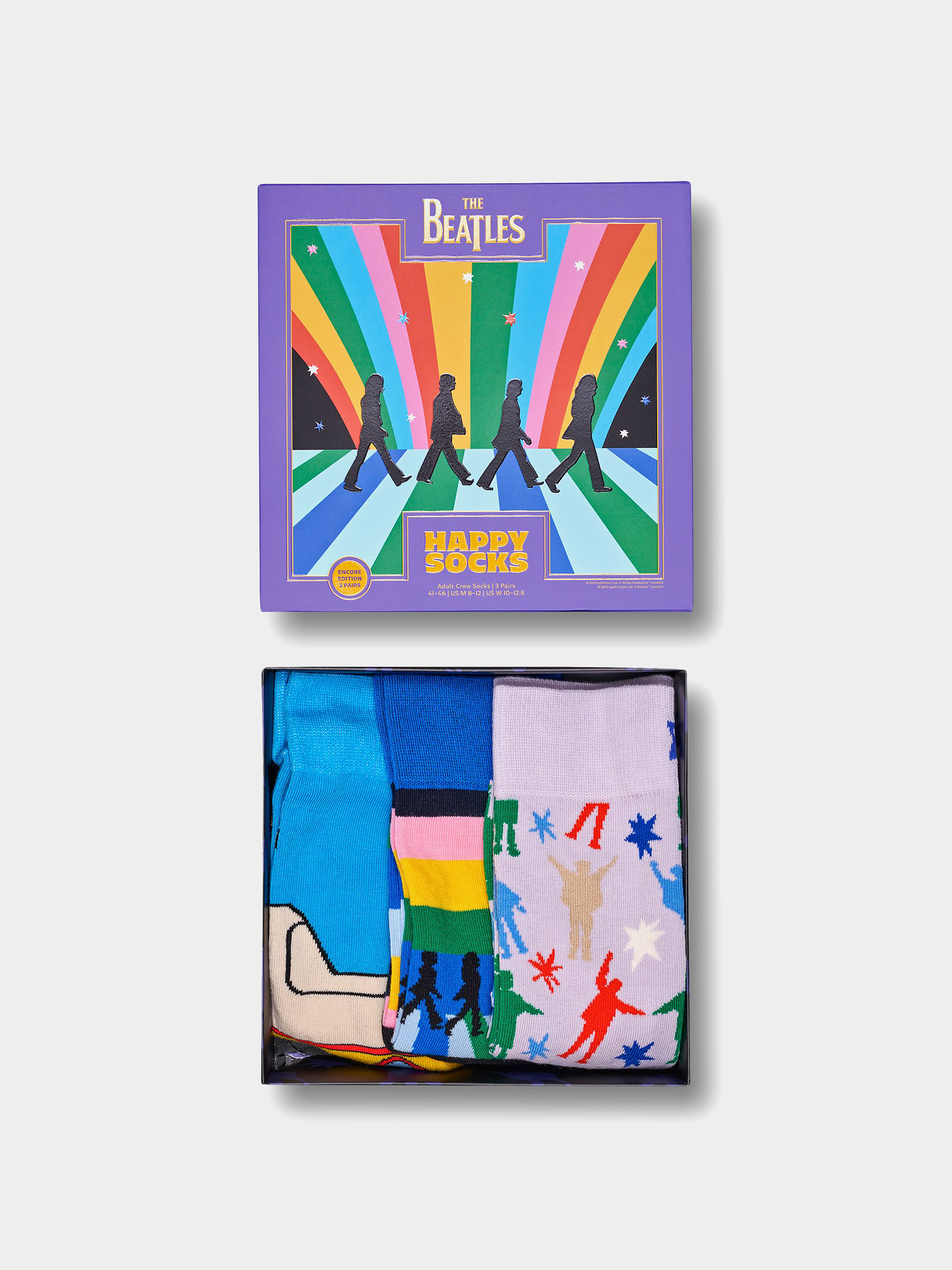 Zokni Happy Socks Beatles 3-Pack (turquoise)