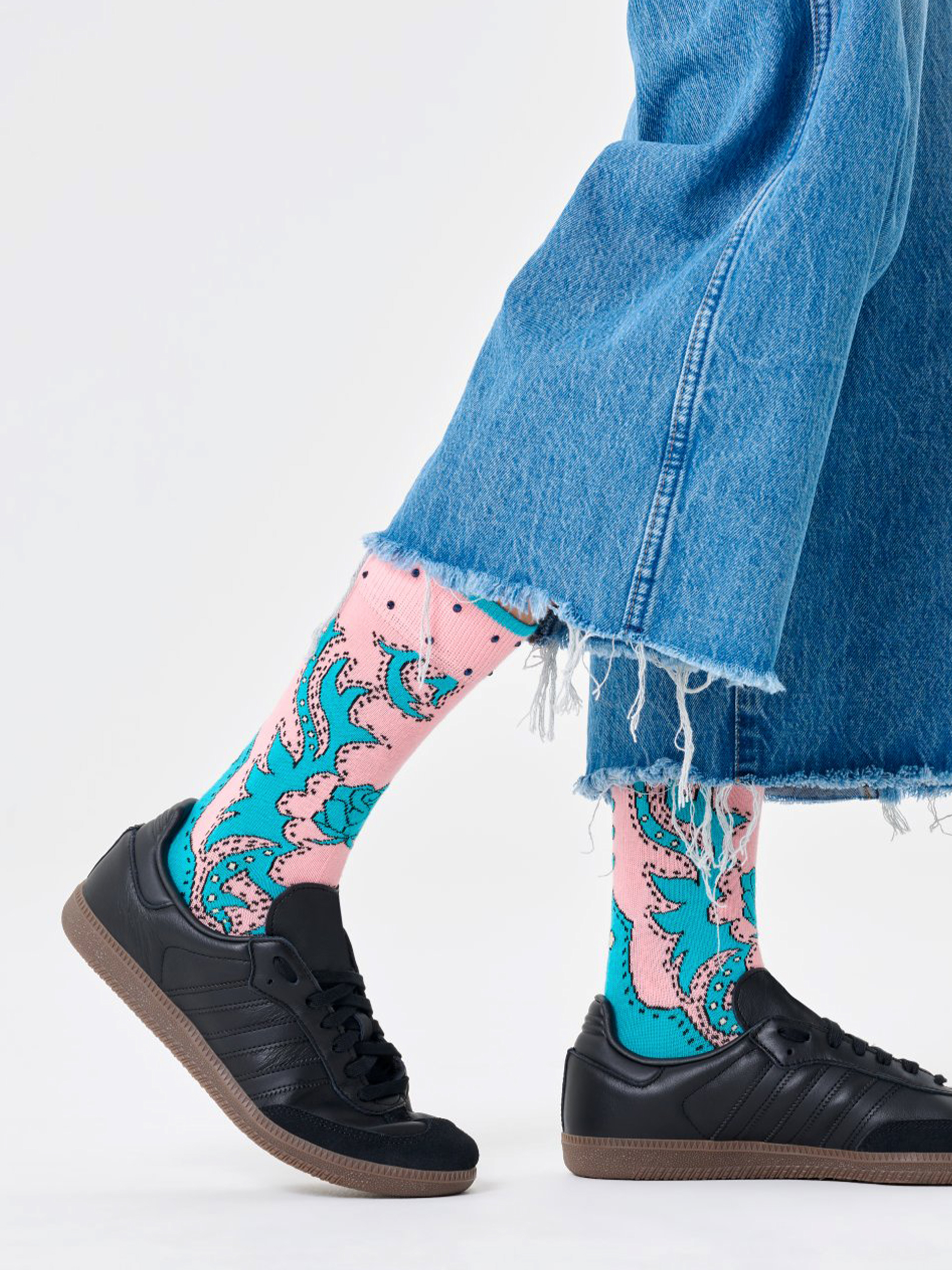 Zokni Happy Socks Wrangler Freehand (turquoise)