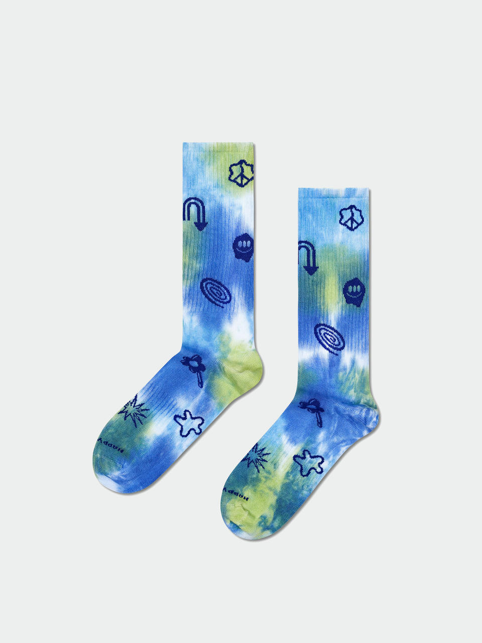 Zokni Happy Socks Hyper Tie-Dye Sneaker (blue)