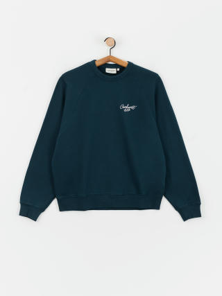 Carhartt WIP Signature Wmn Pulóver (duck blue/white)