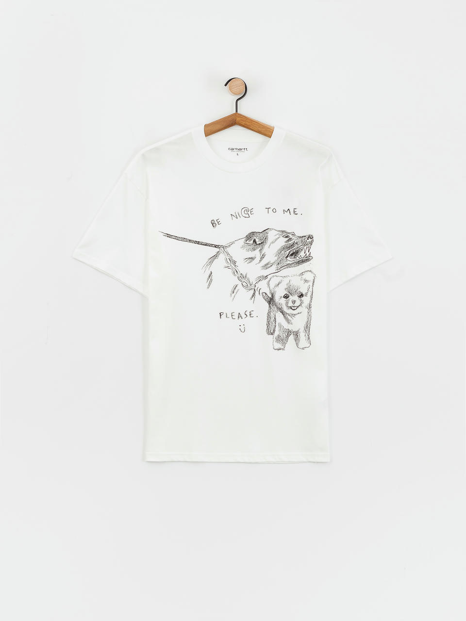 Carhartt WIP Pepe Be Nice Póló (white/black)