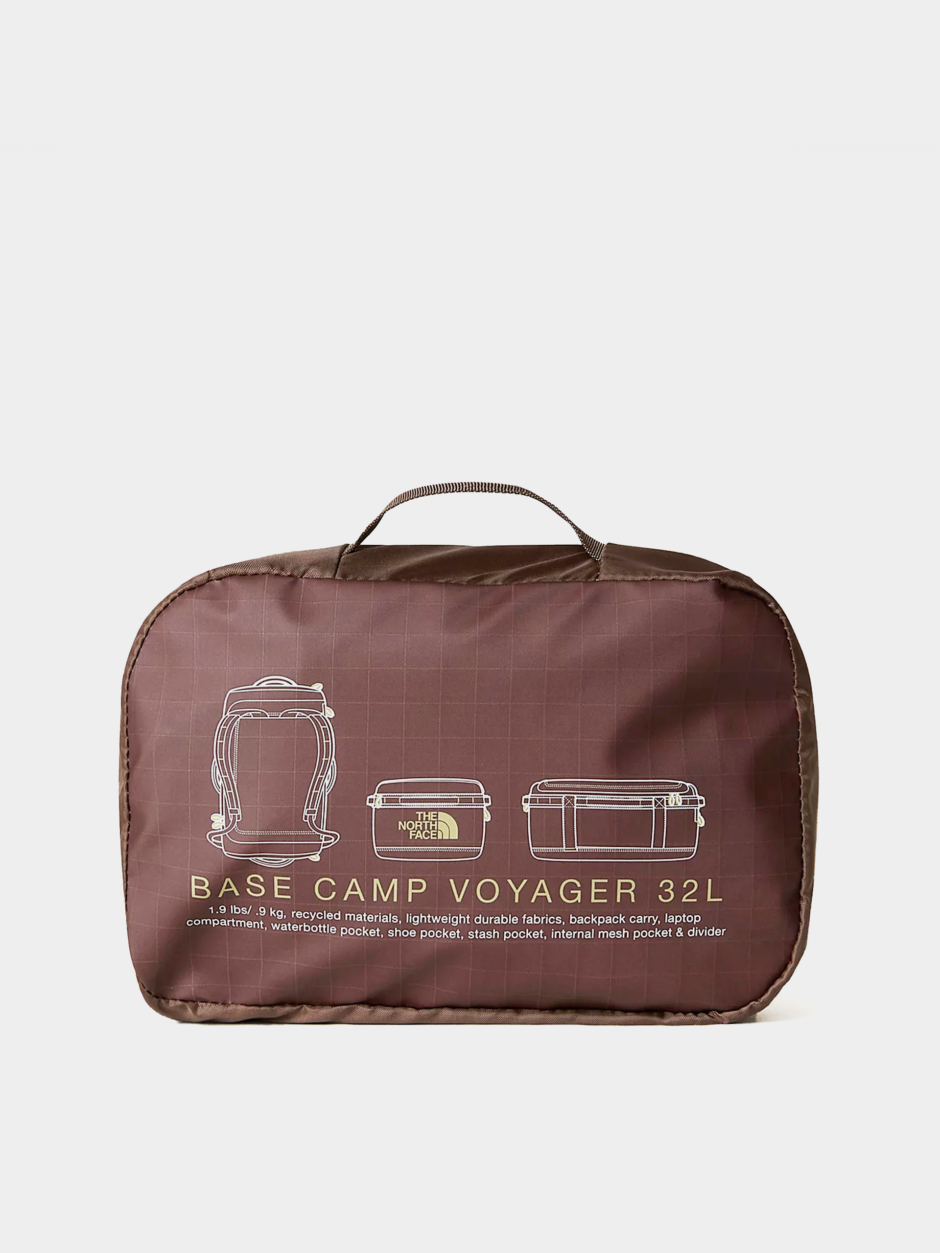 Hátizsák The North Face Base Camp Voyager Duffel 32L (smokey brown/khaki ston)