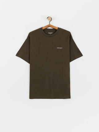 Carhartt WIP Script Embroidery Póló (cypress/white)