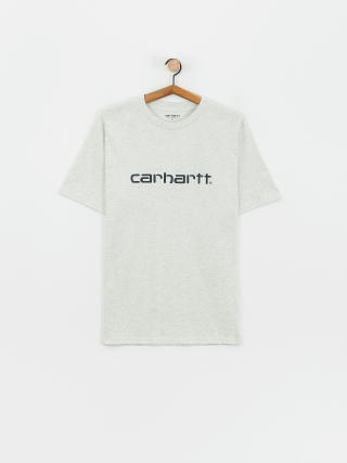 Póló Carhartt WIP Script (ash heather/duck blue)