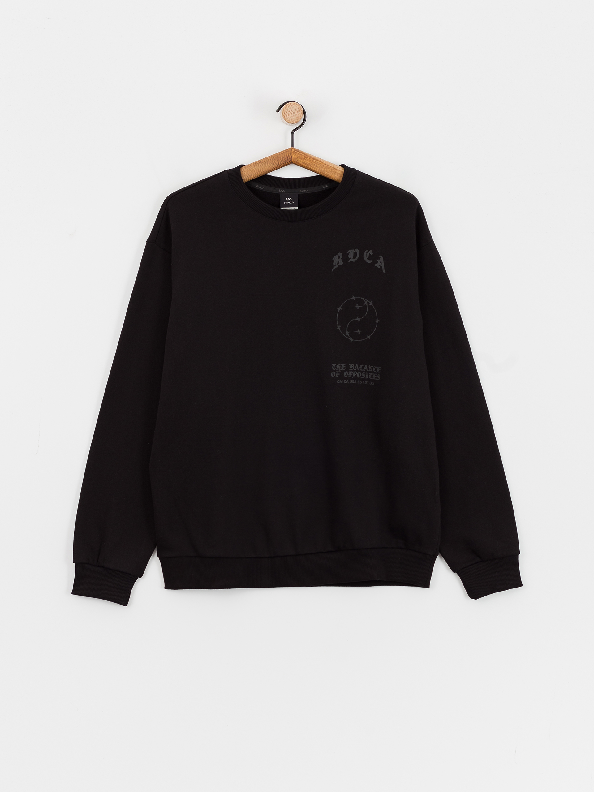 RVCA Va Barb Crew Pulóver (black)