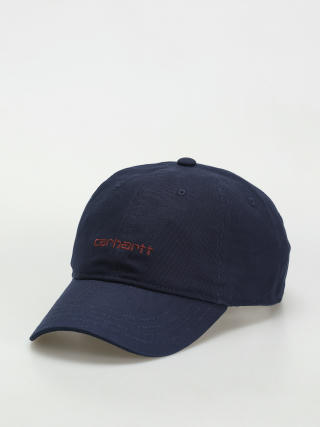 Carhartt WIP Canvas Script Baseball sapka (air force blue/malbec)