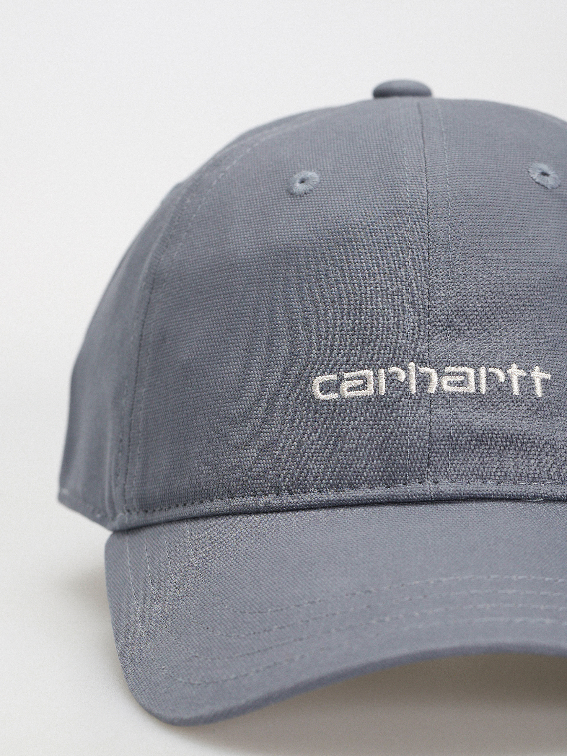 Carhartt WIP Canvas Script Baseball sapka (dove grey/wax)