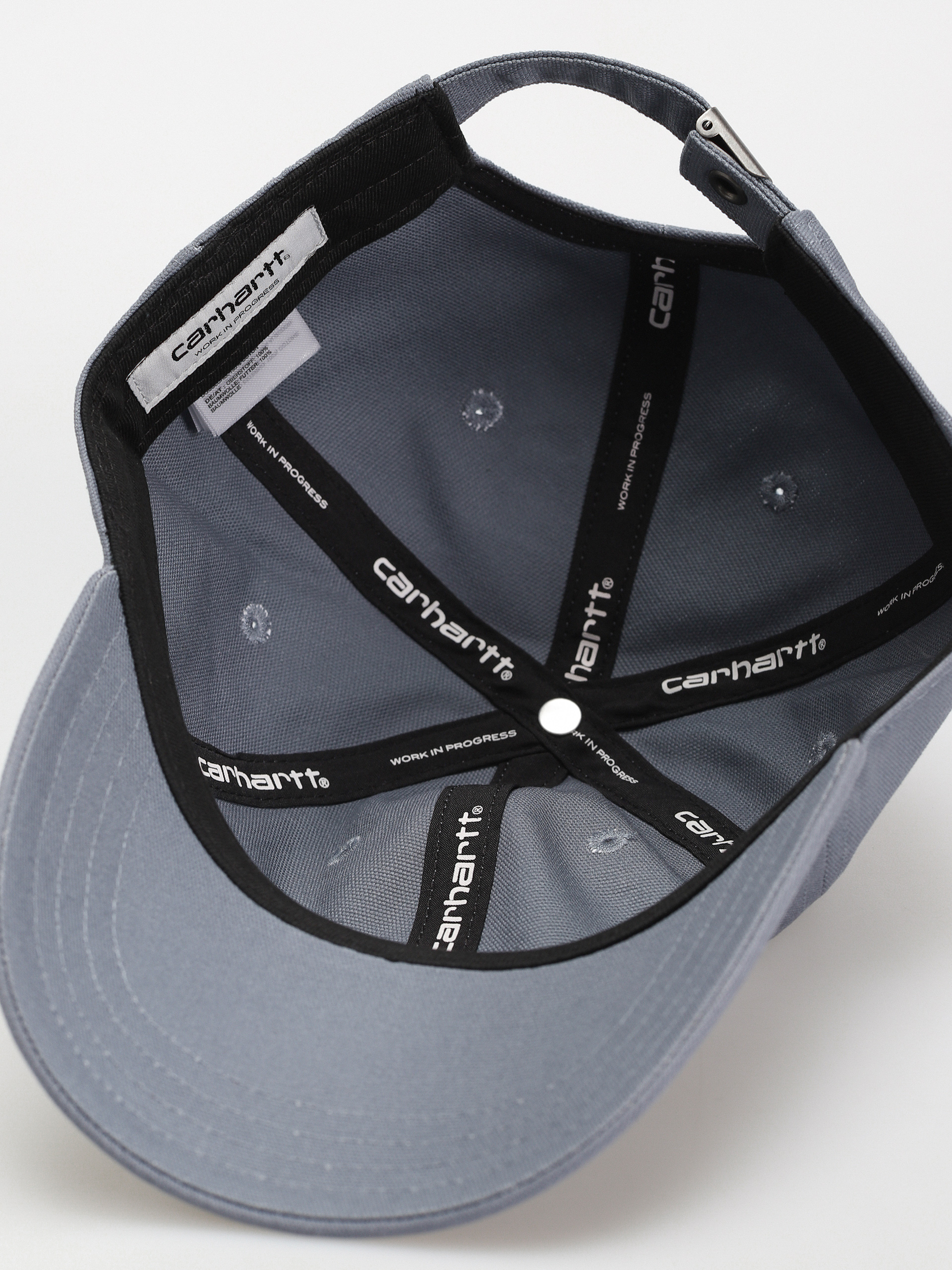 Carhartt WIP Canvas Script Baseball sapka (dove grey/wax)