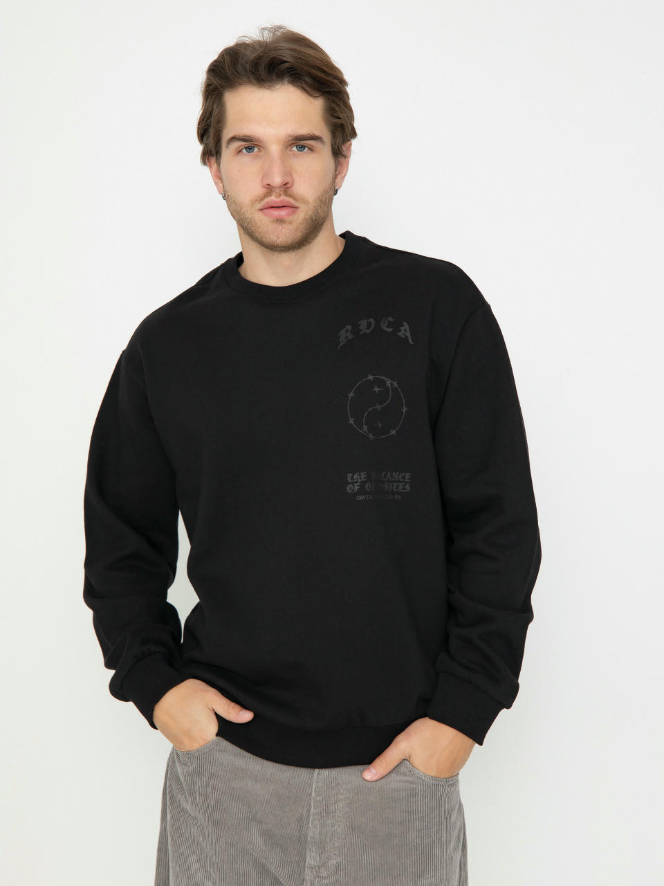 RVCA Va Barb Crew Pulóver (black)