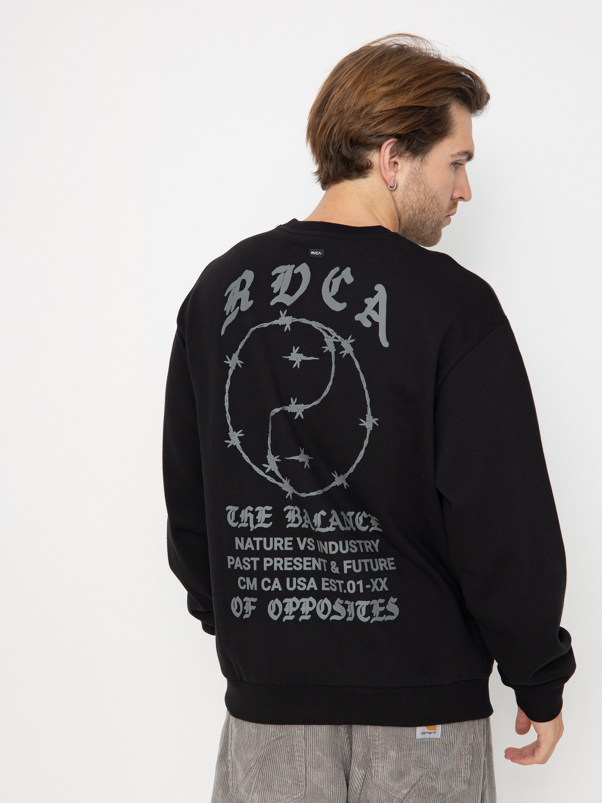 RVCA Va Barb Crew Pulóver (black)