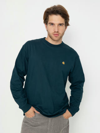 Carhartt WIP Chase Hosszú ujjú felső (duck blue/gold)