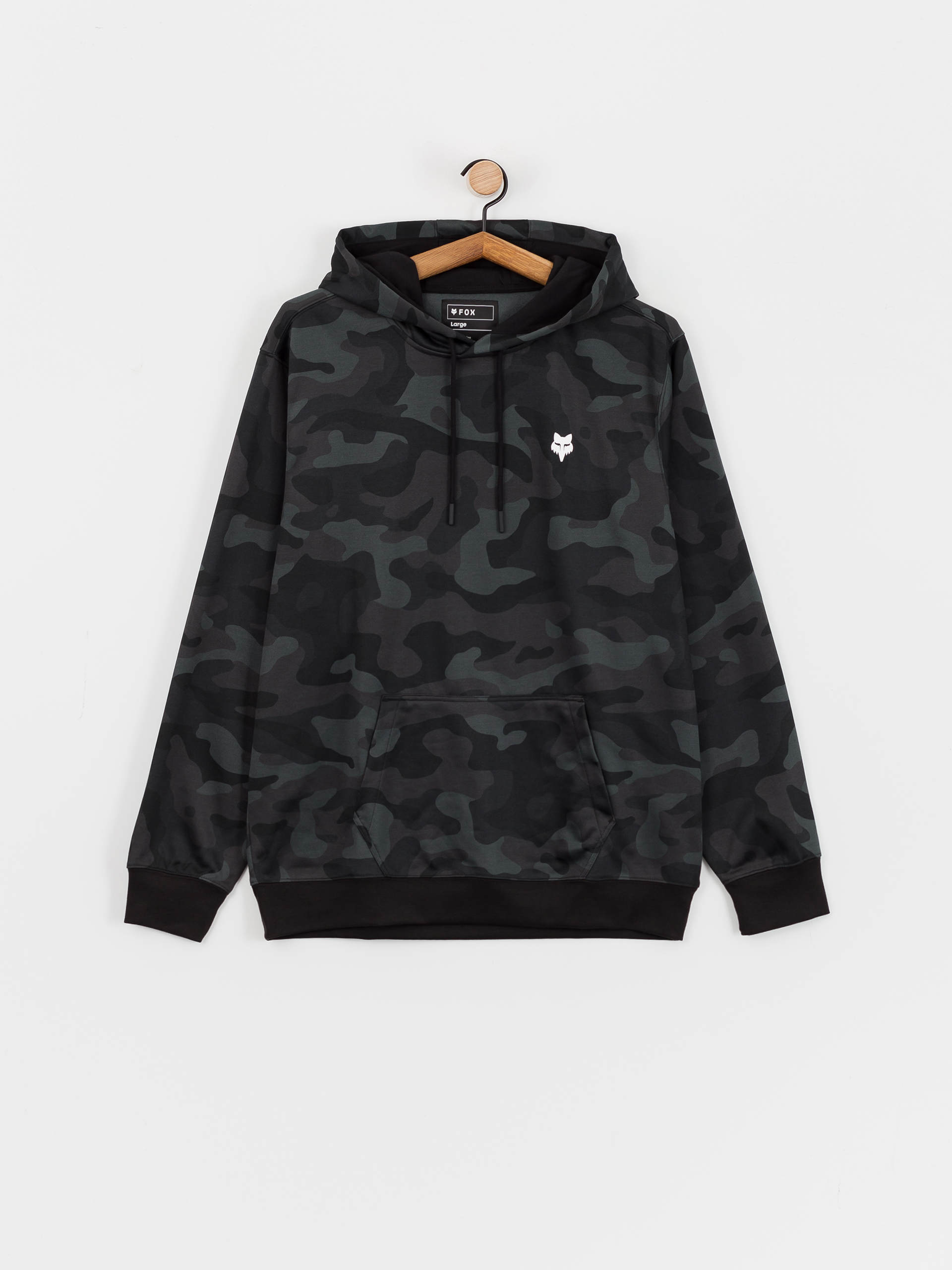Kapucnis pulóver Fox Head Camo HD (black camo)