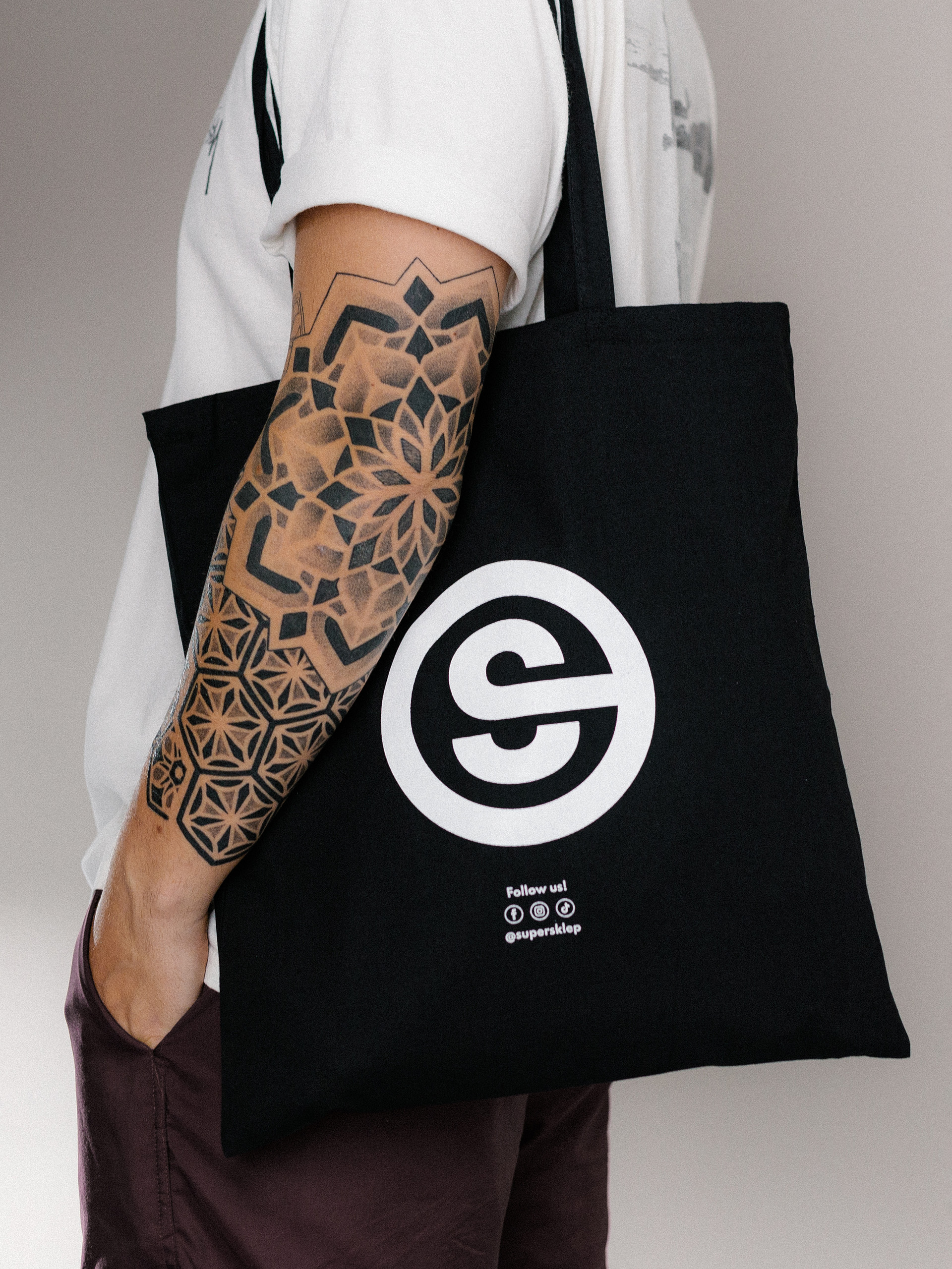 Táska Supersklep Stamp (black)