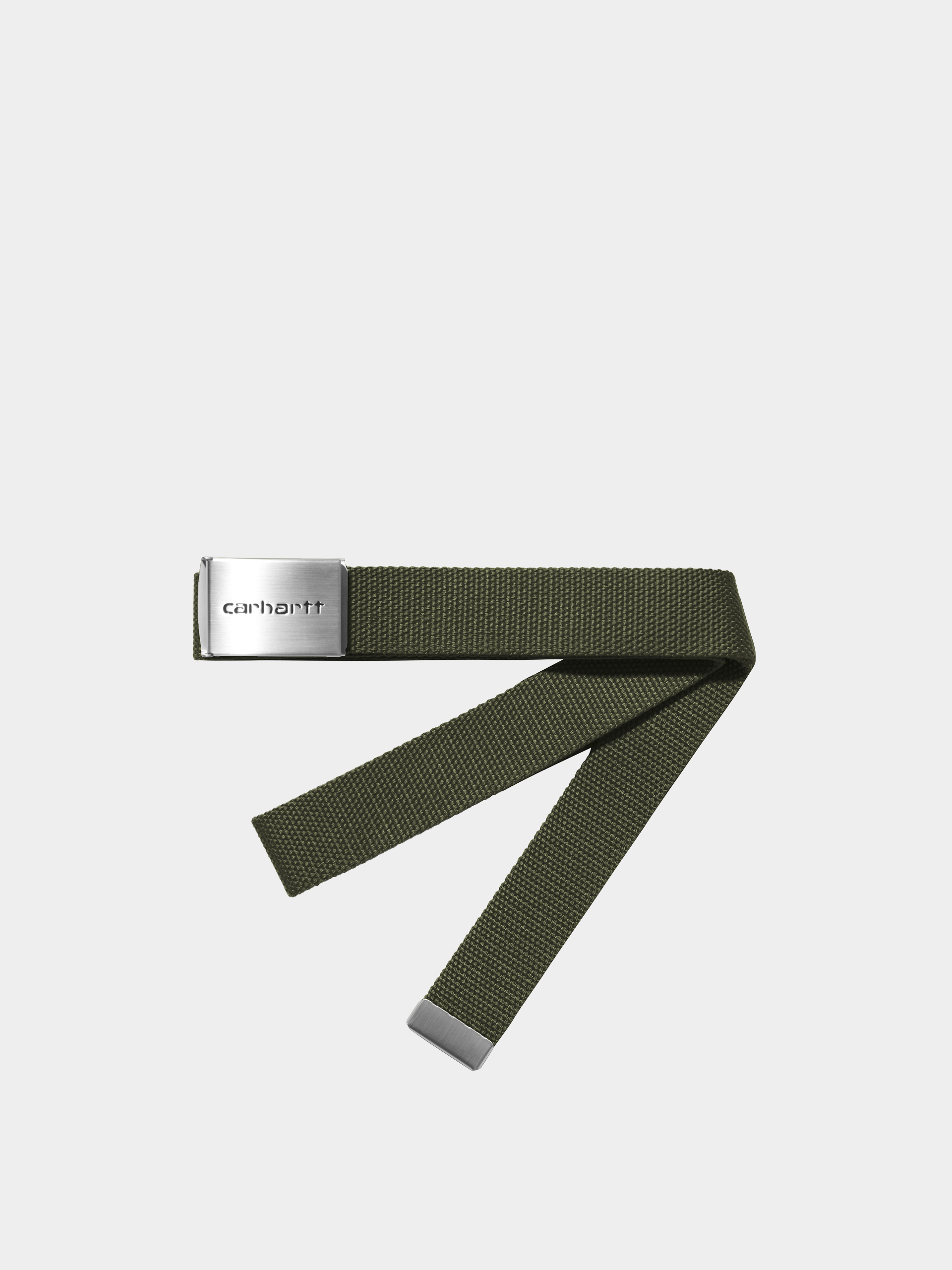 Öv Carhartt WIP Clip Belt Chrome (office green)
