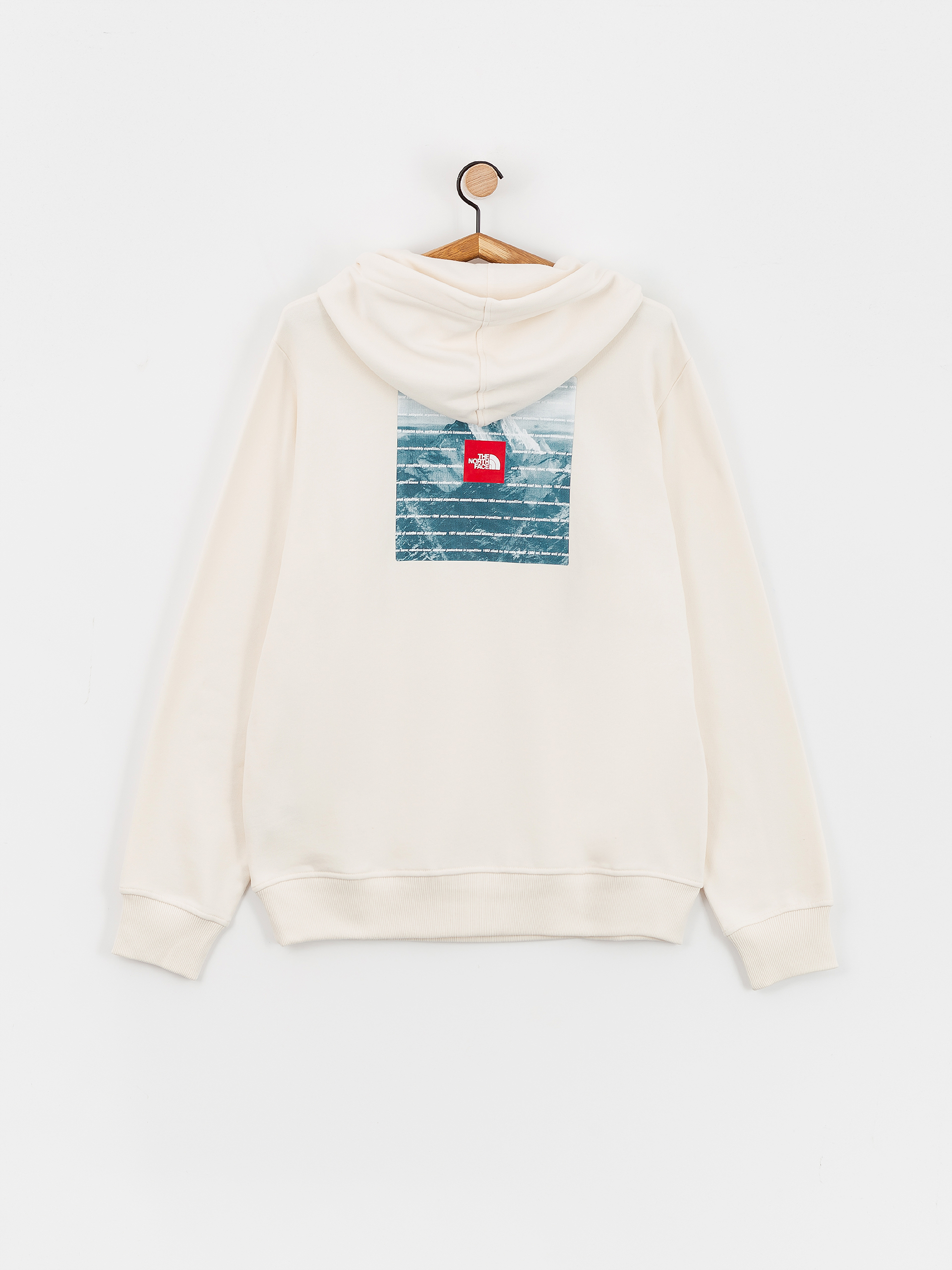 The North Face Expedition System Graphic HD Kapucnis pulóver (white dune)